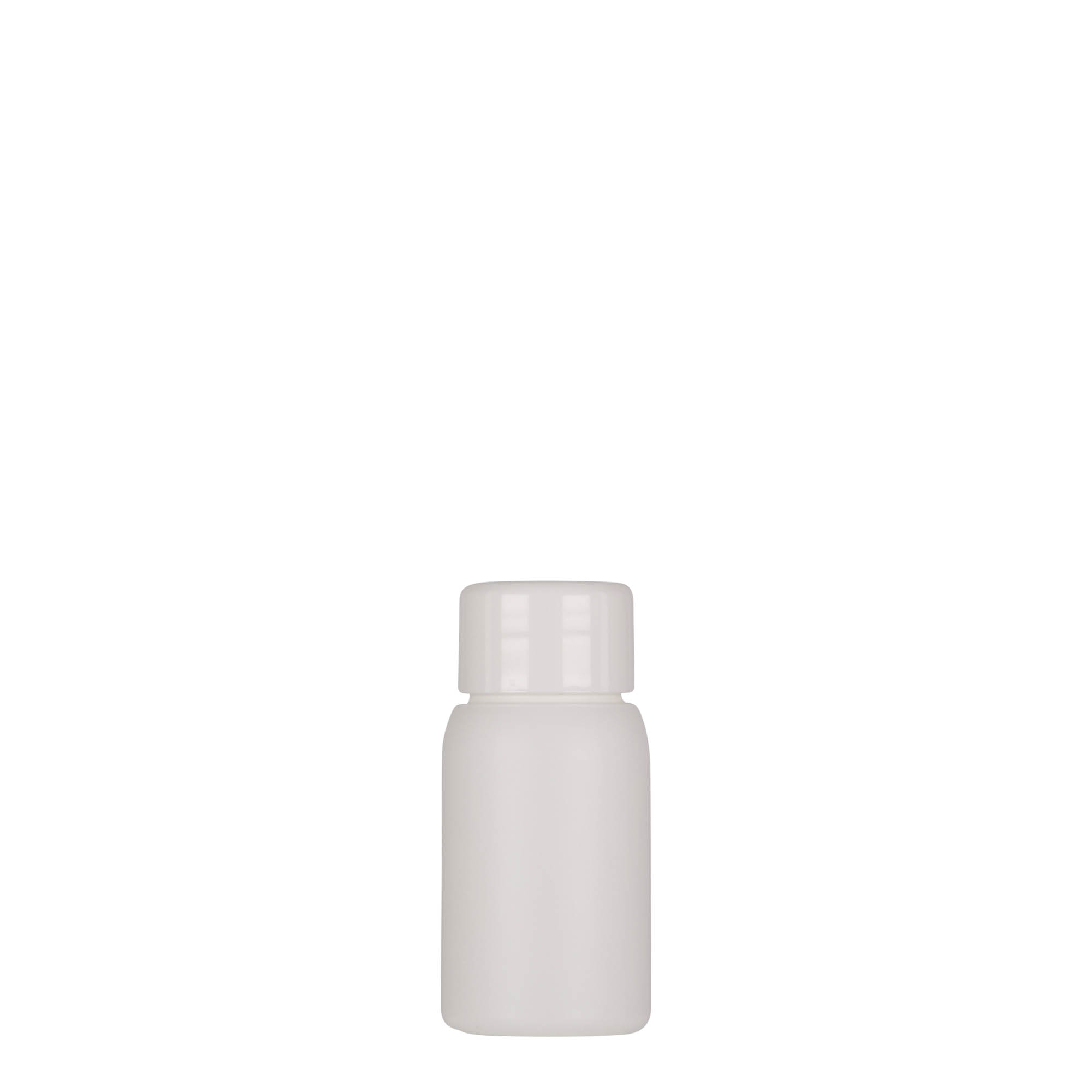 30 ml plastflaske 'Tuffy', HDPE, hvit, åpning: 24/410