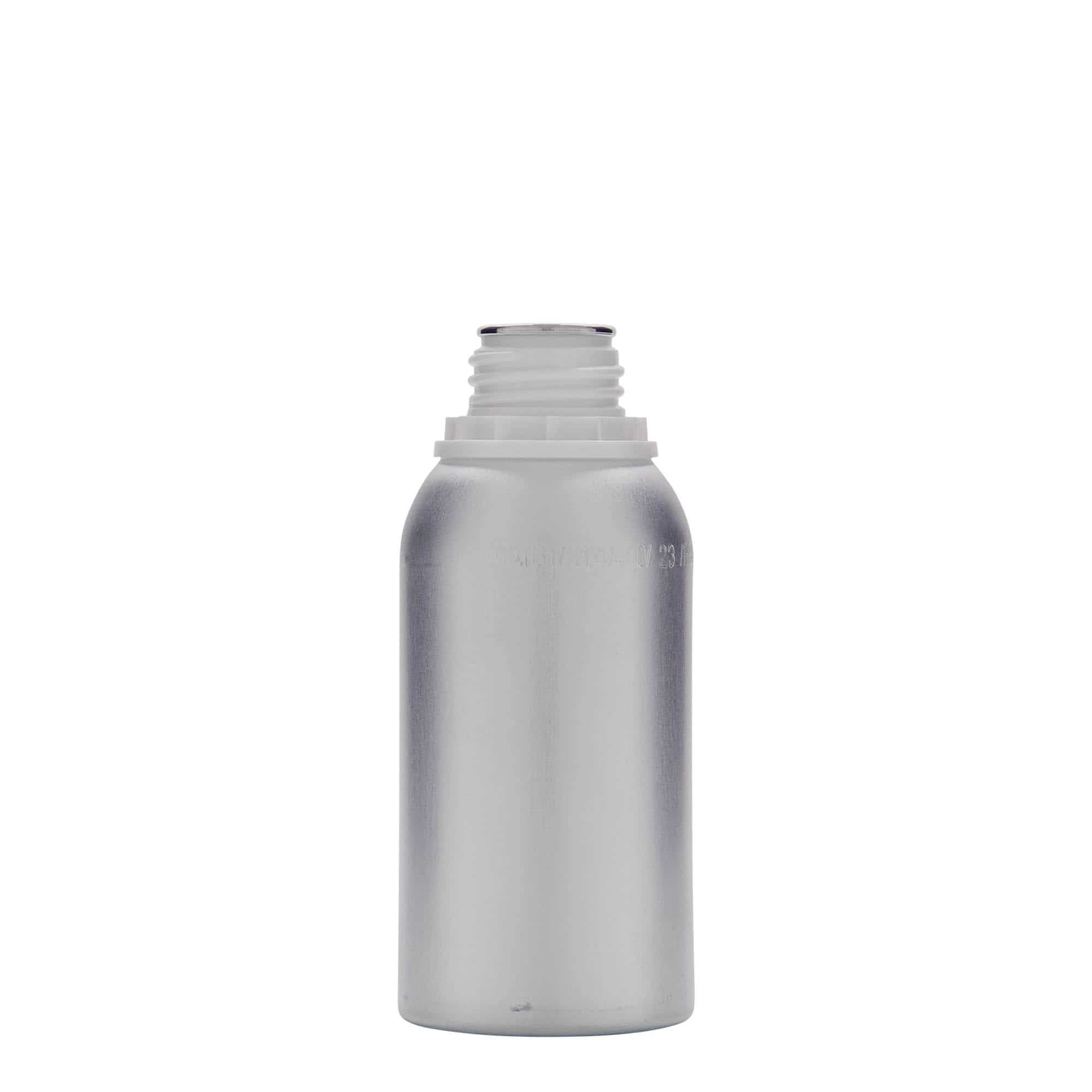 275 ml aluminiumsflaske, metall, sølv, åpning: DIN 32 275 ml aluminiumsflaske, metall, sølv, åpning: DIN 32