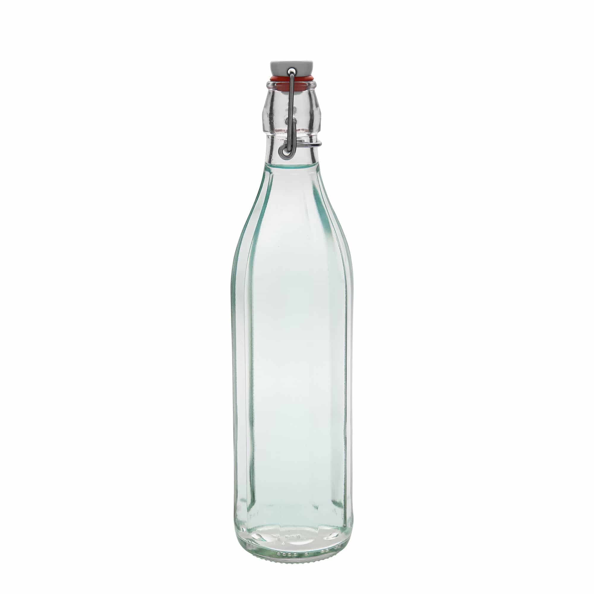 750 ml glassflaske 'Bravo', ti-kantet, åpning: patentlås