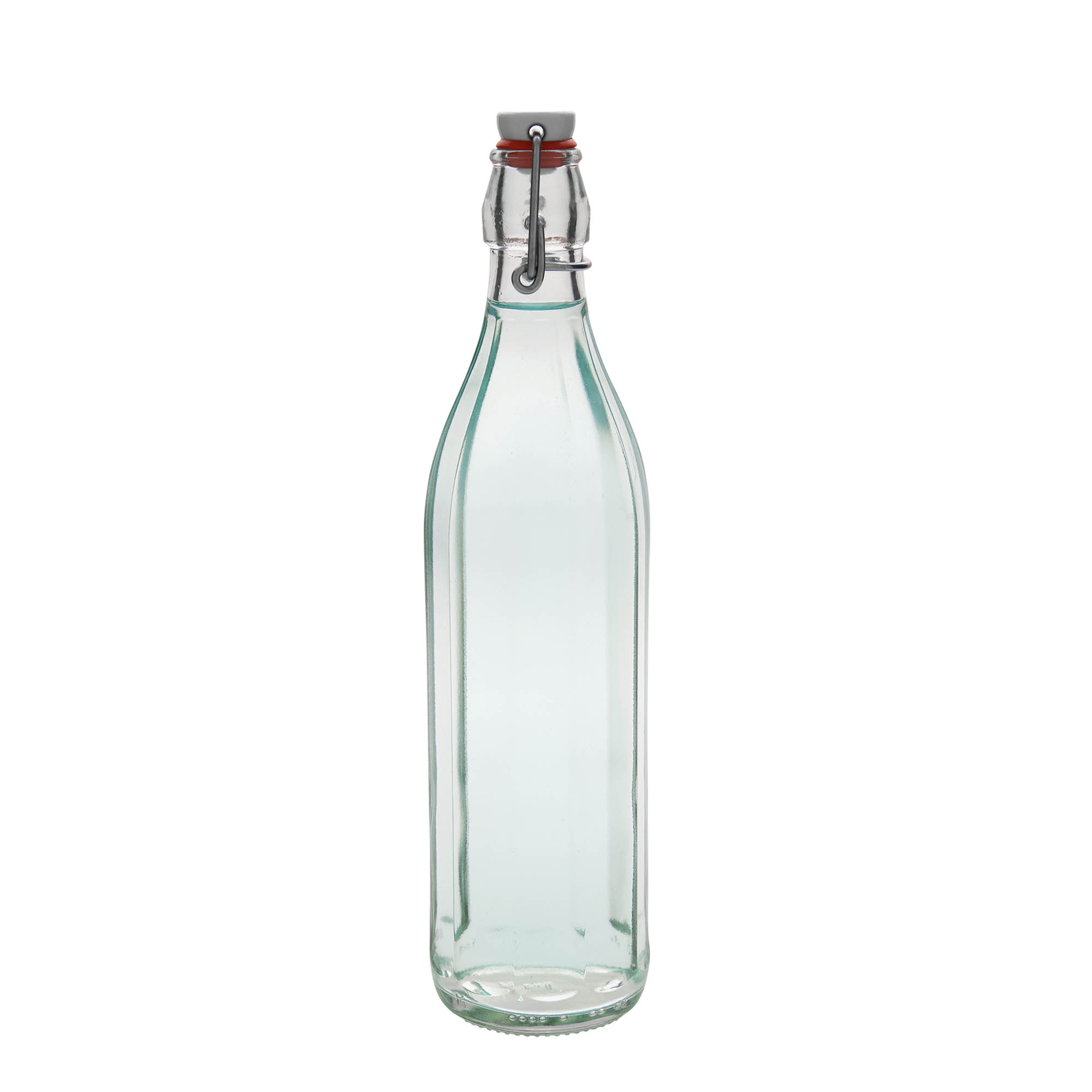 750 ml glassflaske 'Bravo', ti-kantet, åpning: patentlås