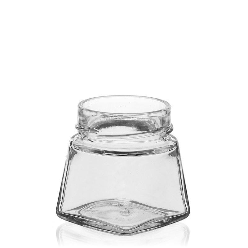 106 ml firkantet glass 'Luxor', åpning: Deep-Twist-Off (DTO 58)