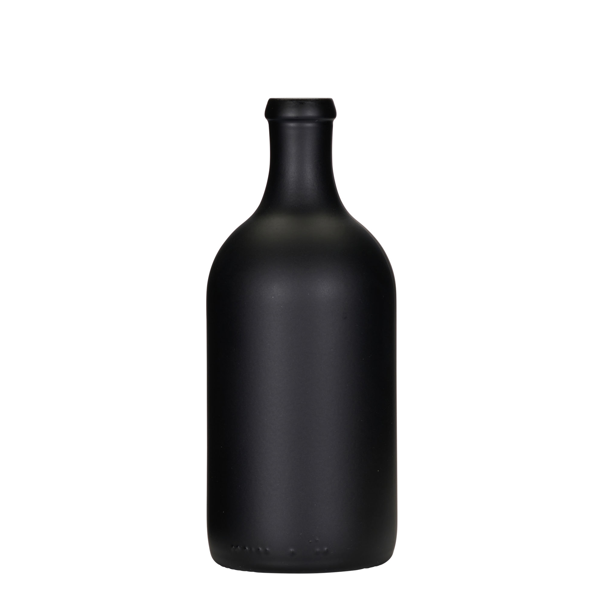 500 ml glassflaske 'Ginevra Leggera', svart, åpning: kork 500 ml glassflaske 'Ginevra Leggera', svart, åpning: kork