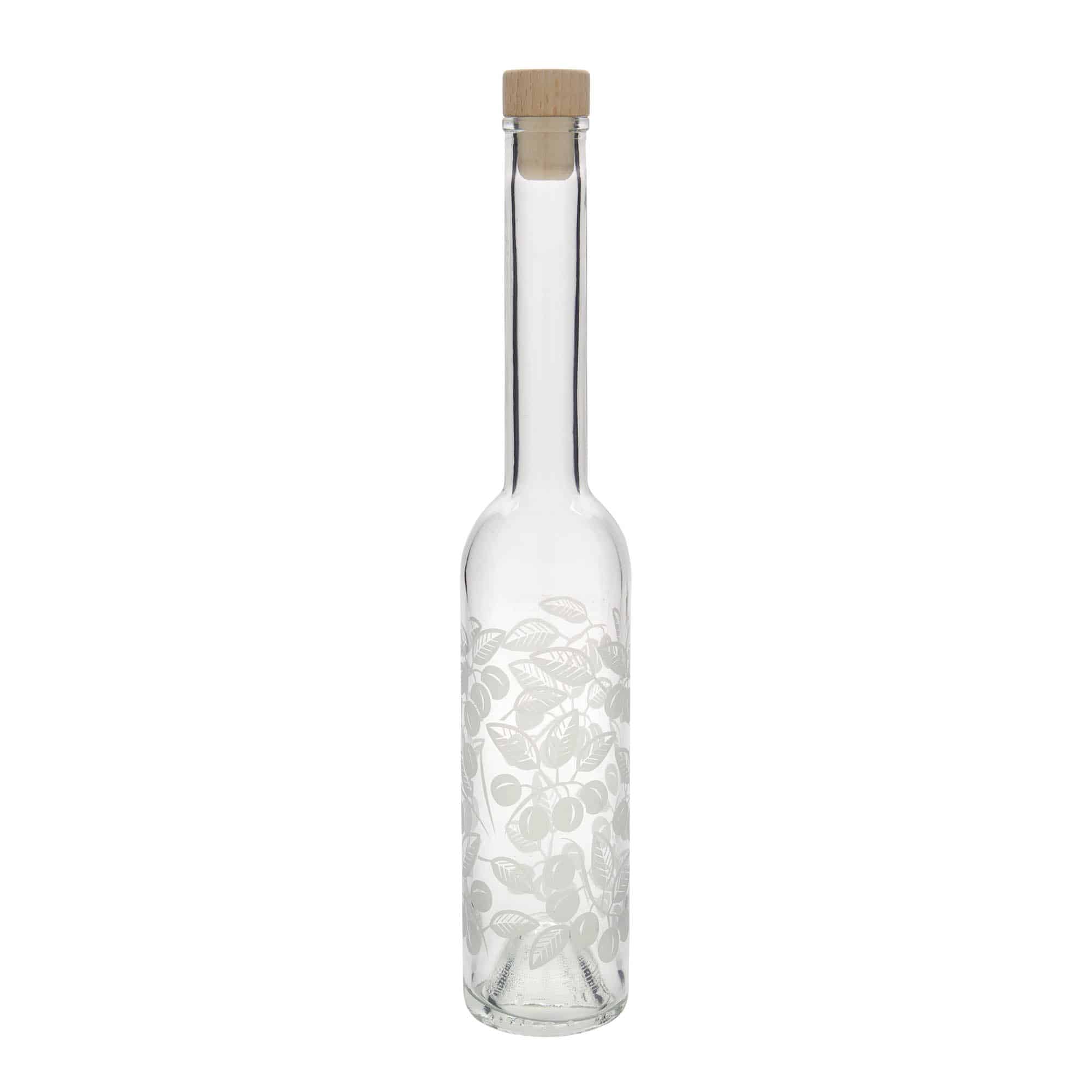 350 ml glassflaske "Opera", motiv: Aprikoser, åpning: Kork