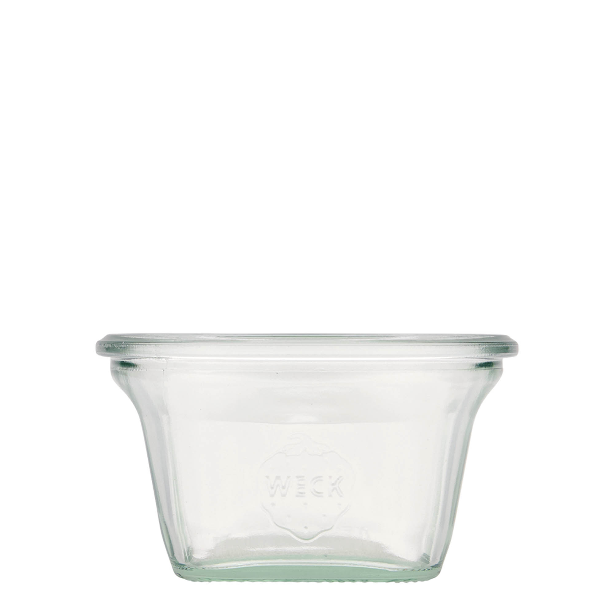 290 ml WECK-Quadroglass, firkantet, åpning: rund kant 290 ml WECK-Quadroglass, firkantet, åpning: rund kant