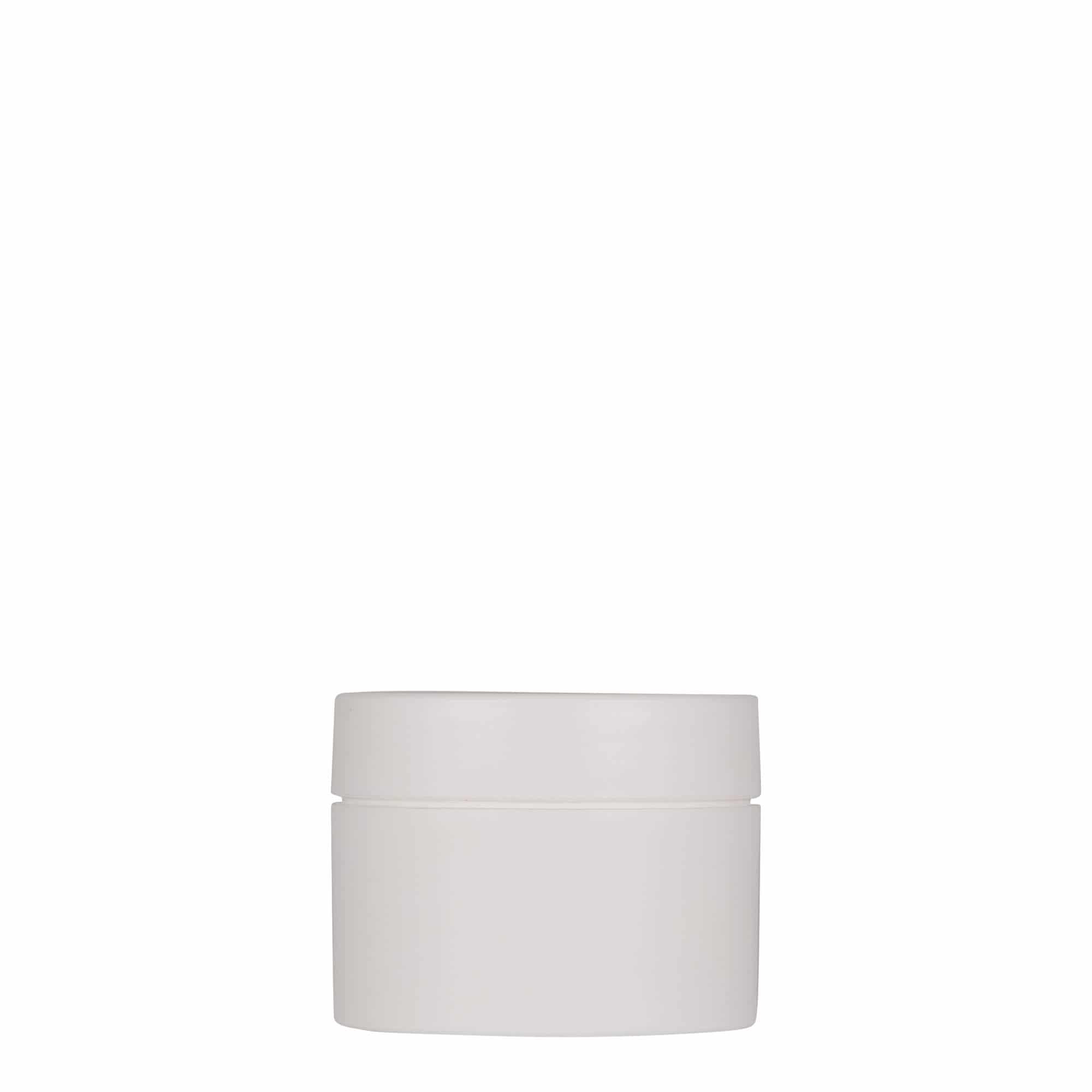 50 ml plastboks "Antonella", PP, hvit, åpning: Skrulokk