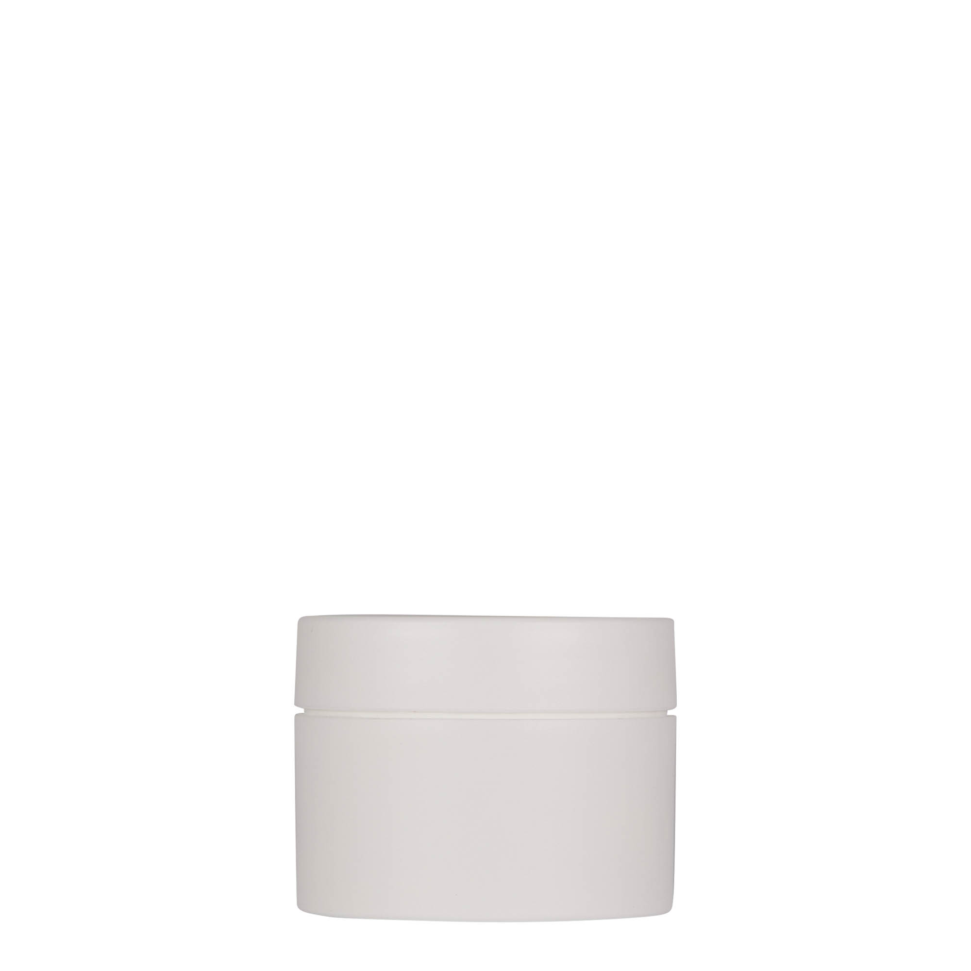 50 ml plastboks 'Antonella', PP, hvit, åpning: skrukork