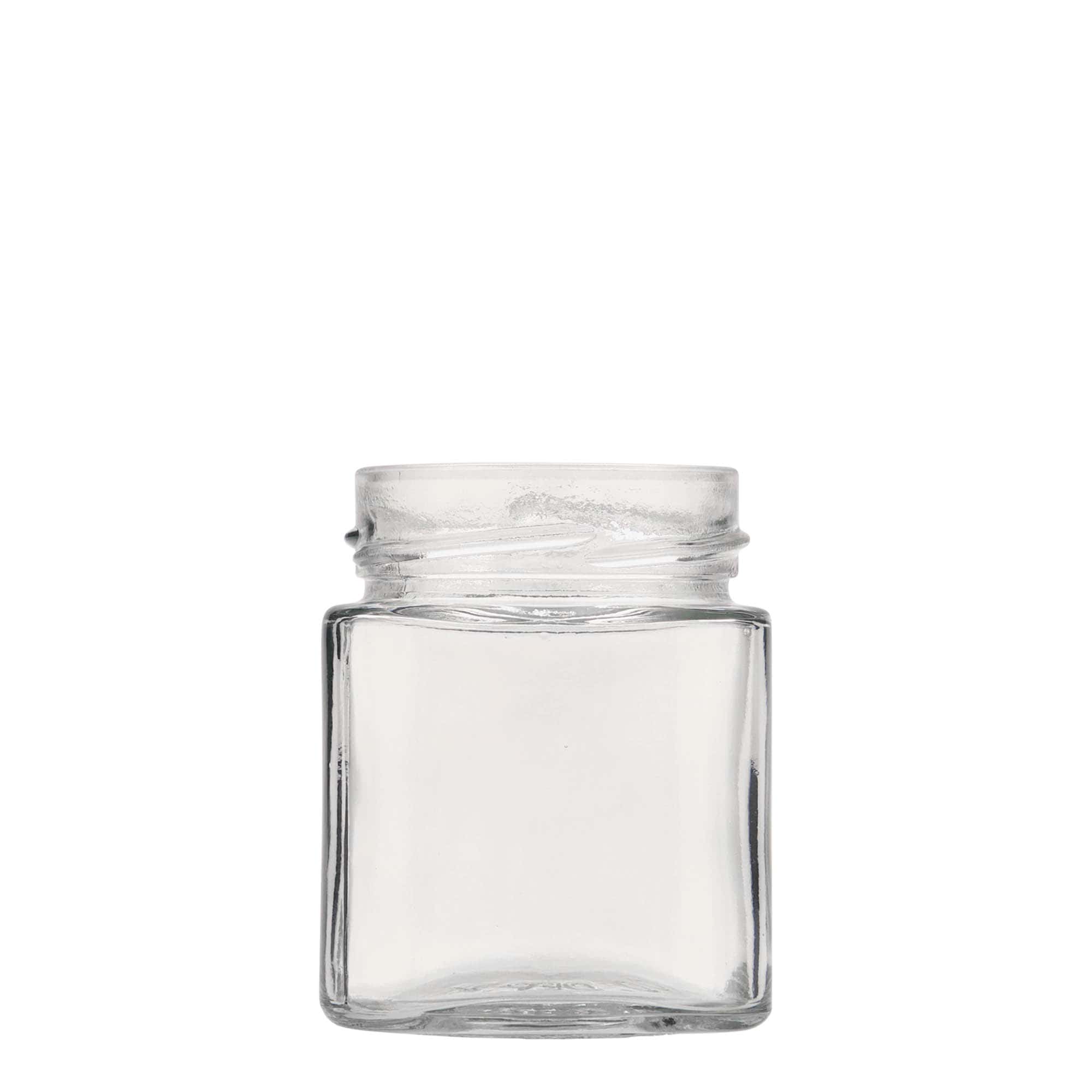 212 ml firkantet glass 'Ikarus', åpning: Deep-Twist-Off (DTO 63)