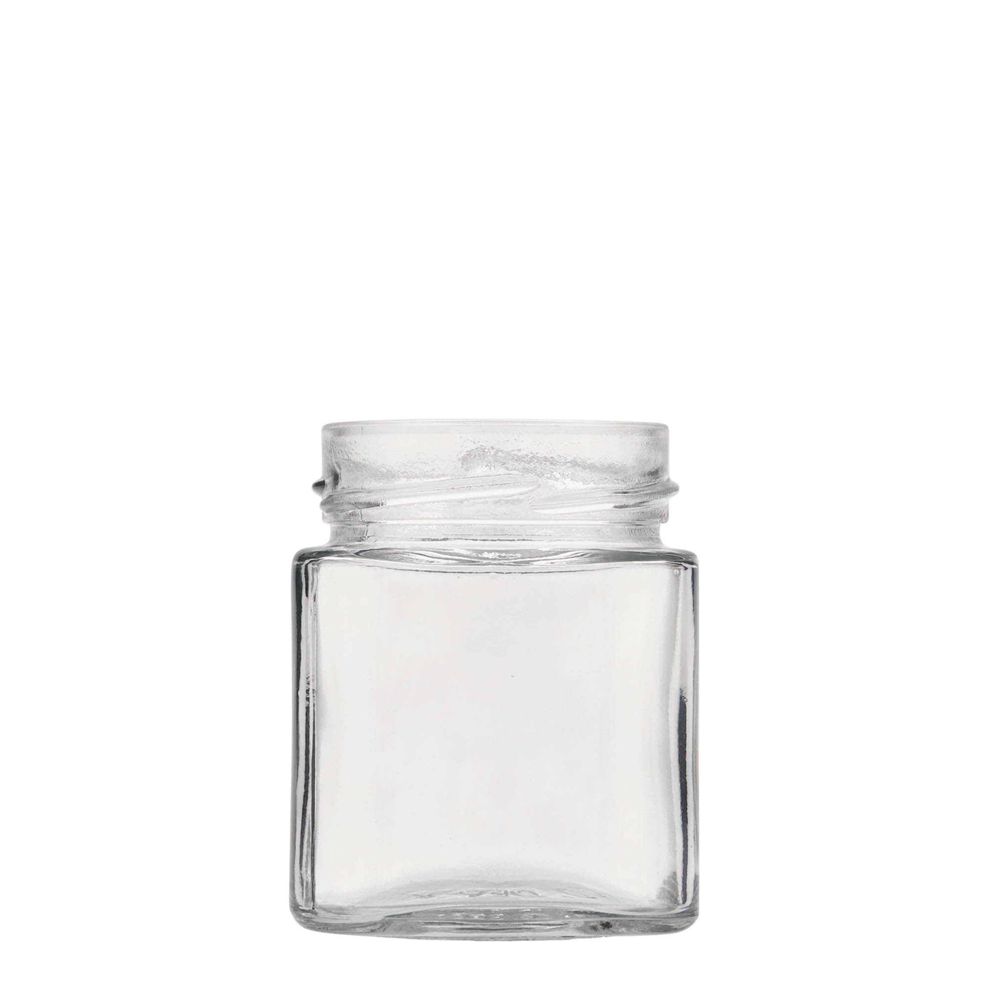 212 ml firkantet glass 'Ikarus', åpning: Deep-Twist-Off (DTO 63)
