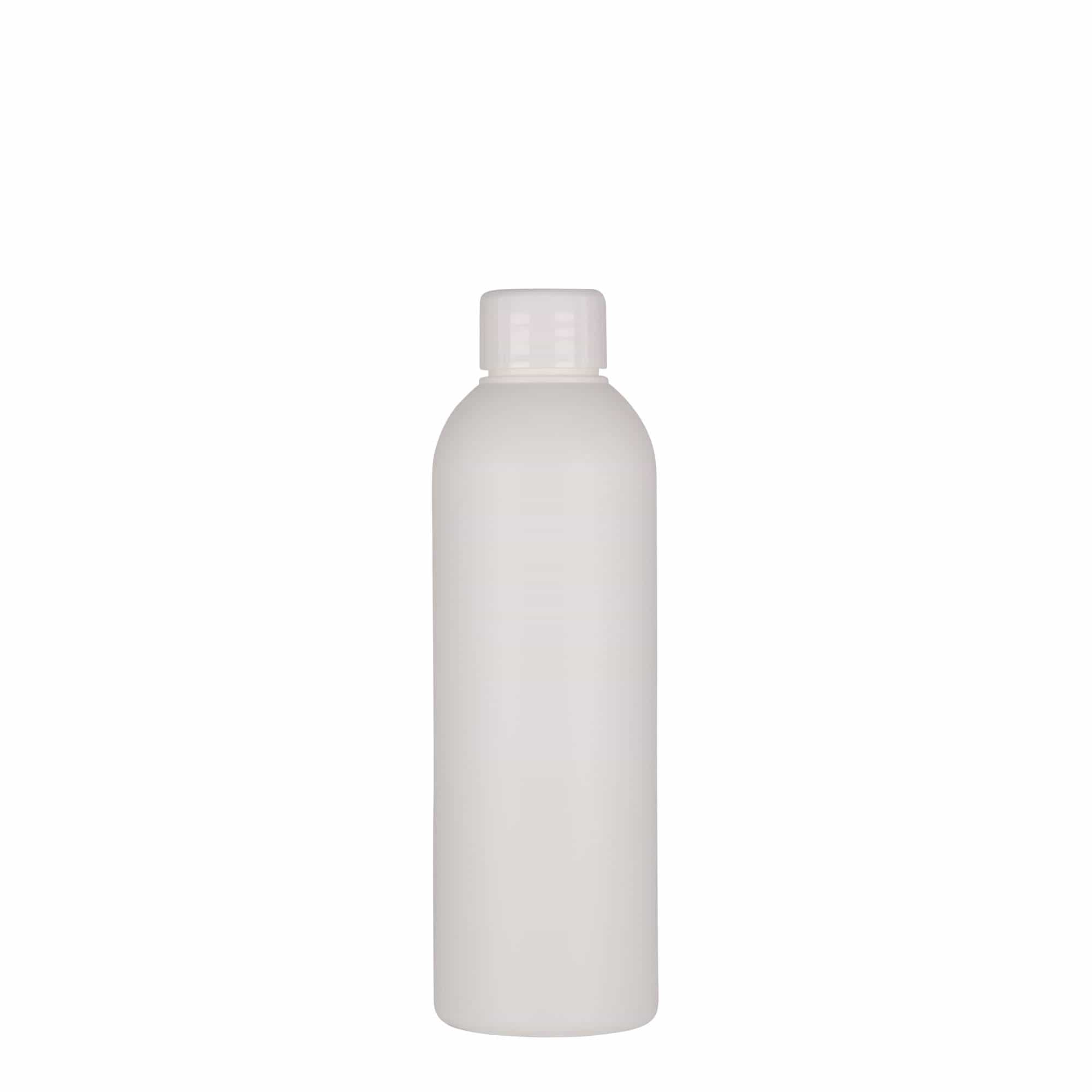 200 ml plastflaske 'Tuffy', HDPE, hvit, munningsåpning: 24/410