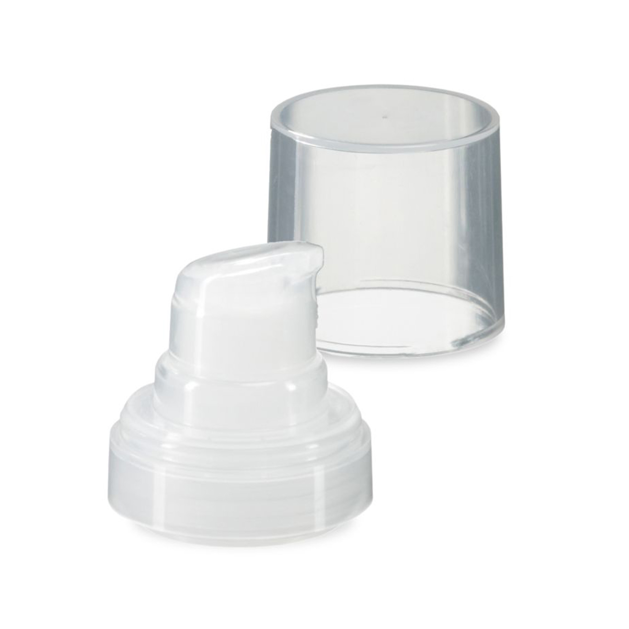 Airless hode Micro natur + naturfarget, blankt hette