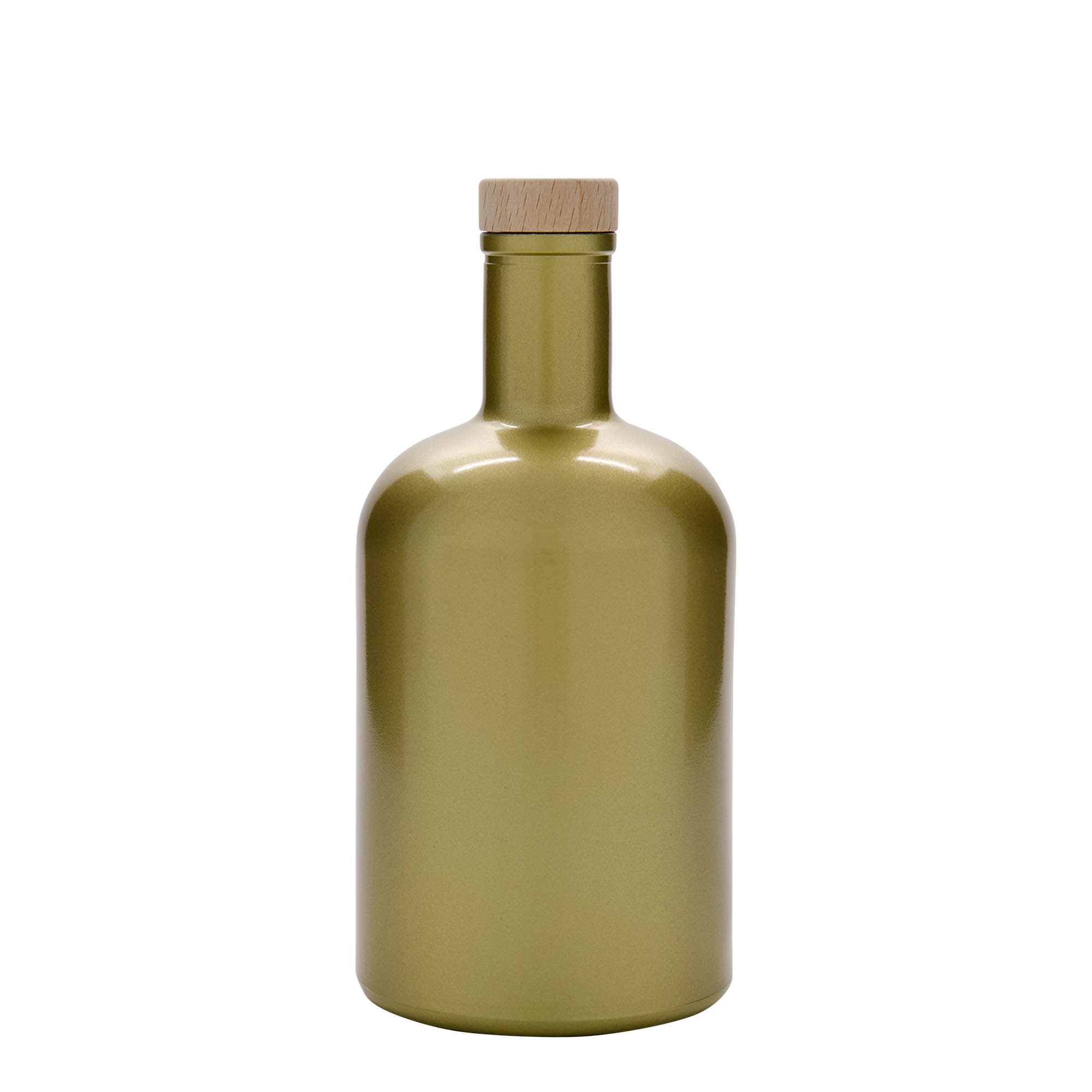 700 ml glassflaske 'Gerardino', gull, åpning: kork