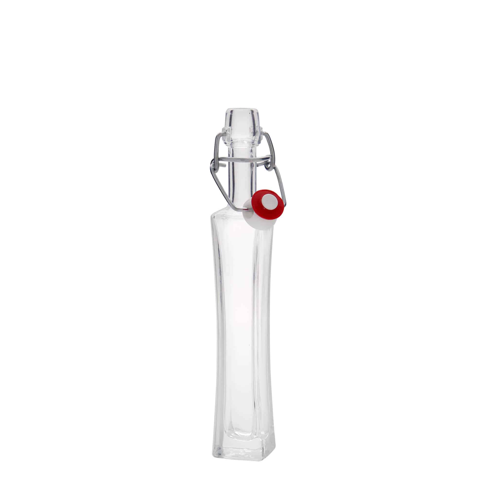 40 ml glassflaske 'Koko', firkantet, åpning: hengselstopp
