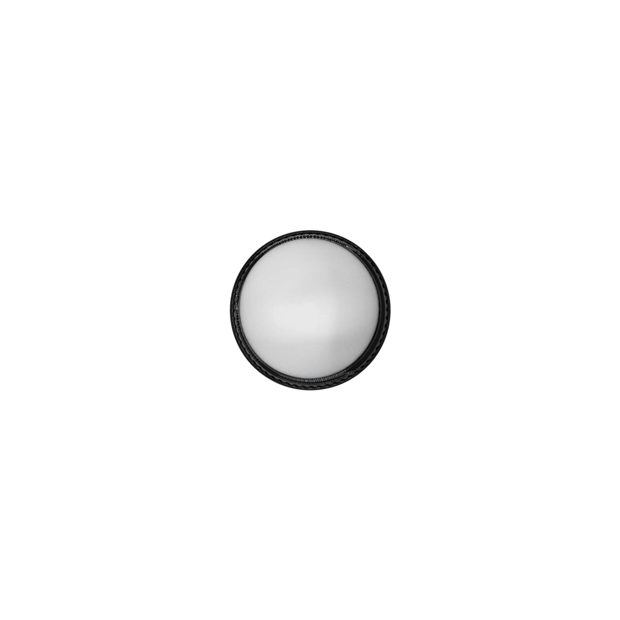 Skrulokk for 5 ml "Antonella", PP-plast, svart