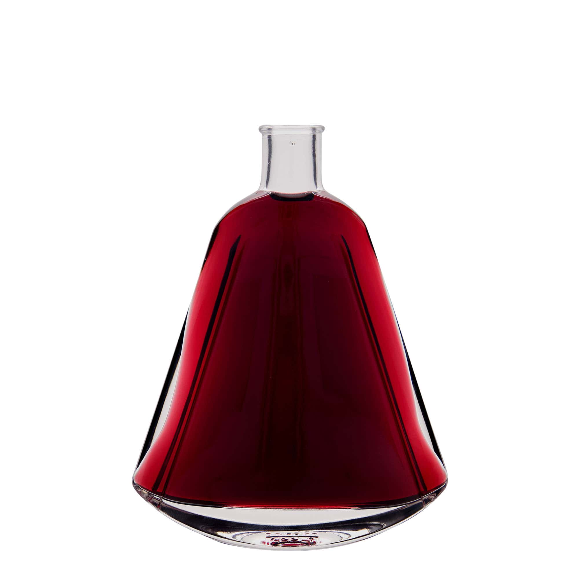 350 ml glassflaske "Maurizio", oval, åpning: Kork