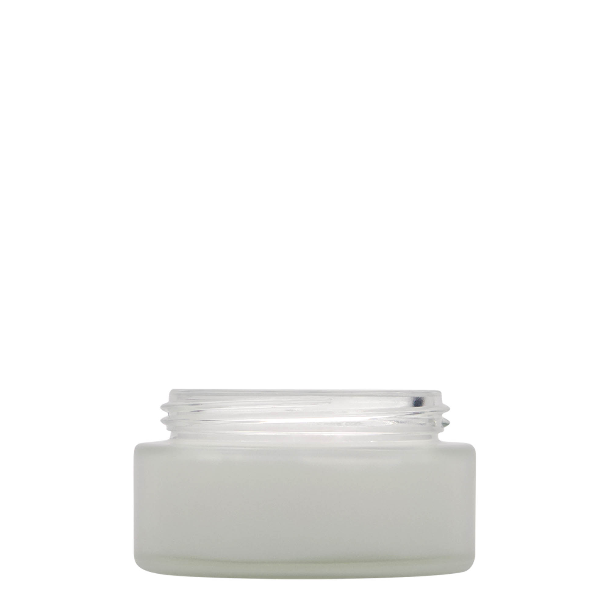 100 ml krukke 'Platin Edition', glass, frostet, åpning: skrukork