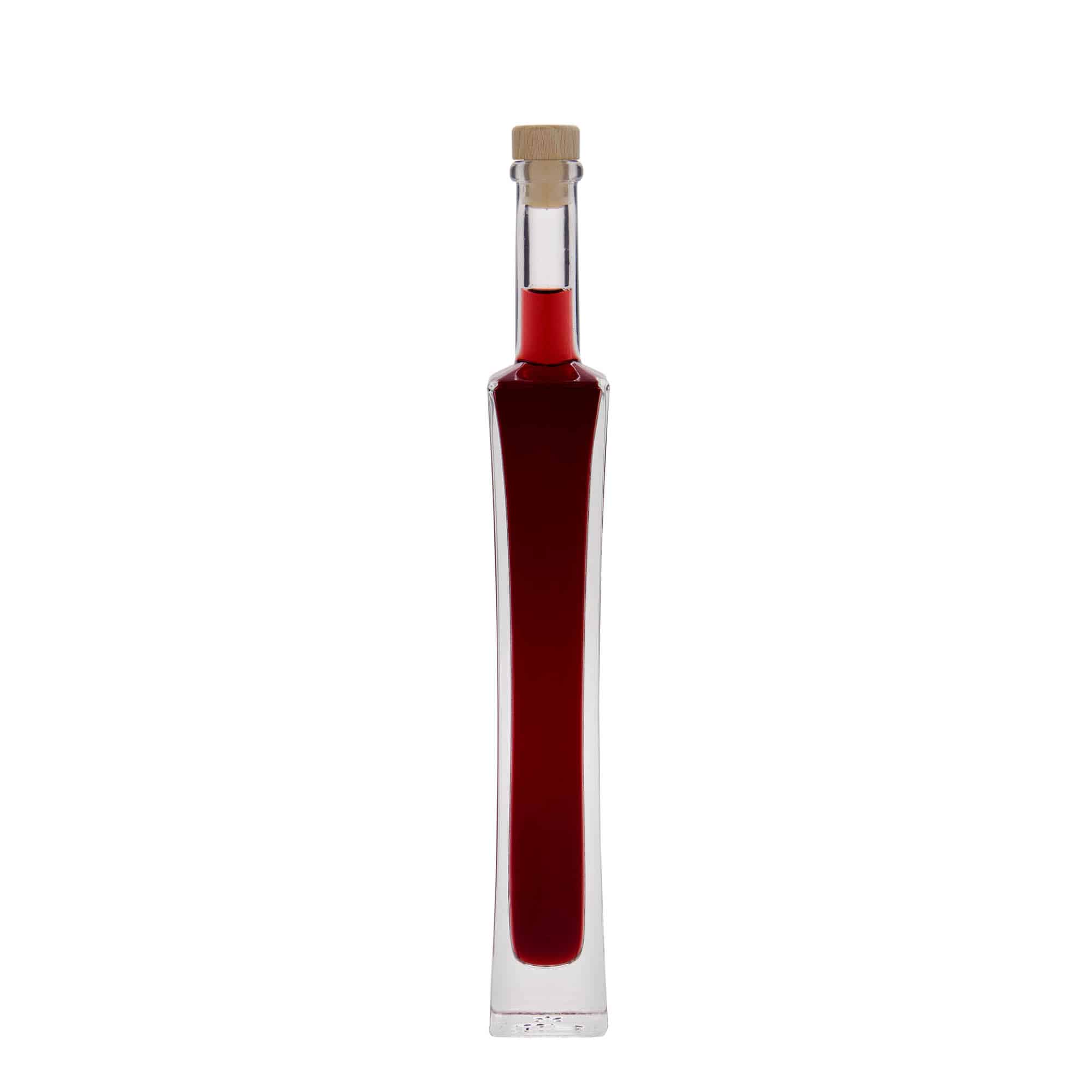 100 ml glassflaske 'Koko', kvadratisk, åpning: kork