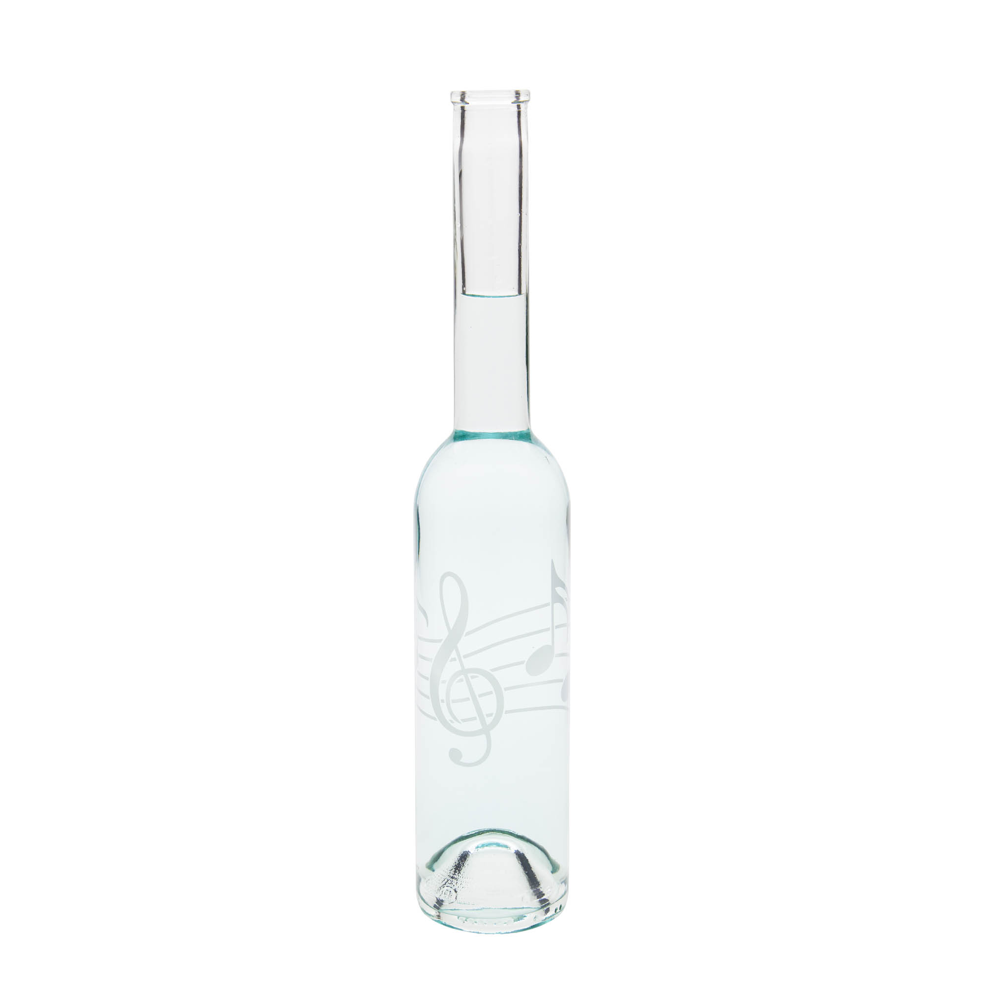 350 ml glassflaske 'Opera', motiv: musiknoter, åpning: kork 350 ml glassflaske 'Opera', motiv: musiknoter, åpning: kork
