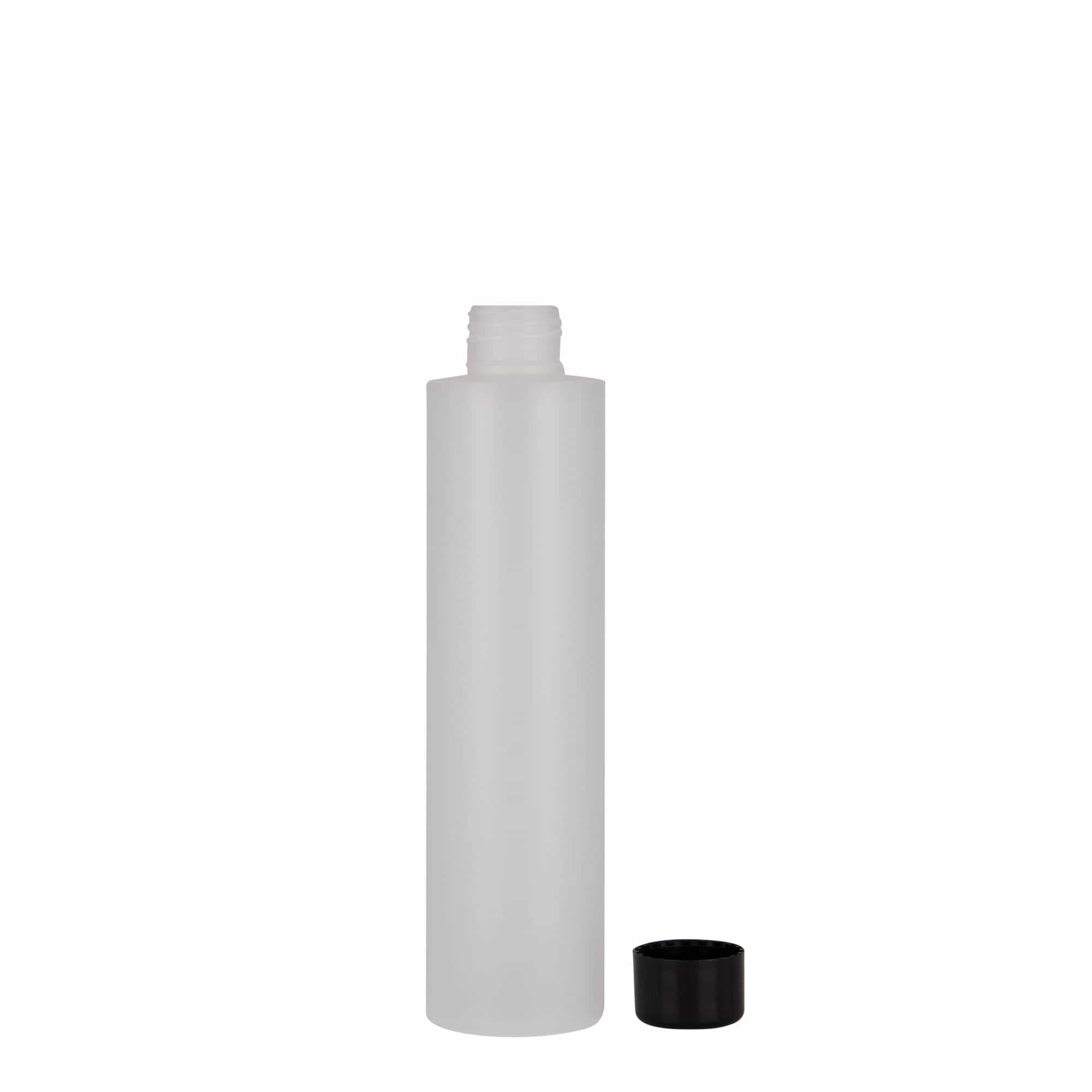 200 ml plastflaske "Pipe", HDPE, natur, åpning: 24/410
