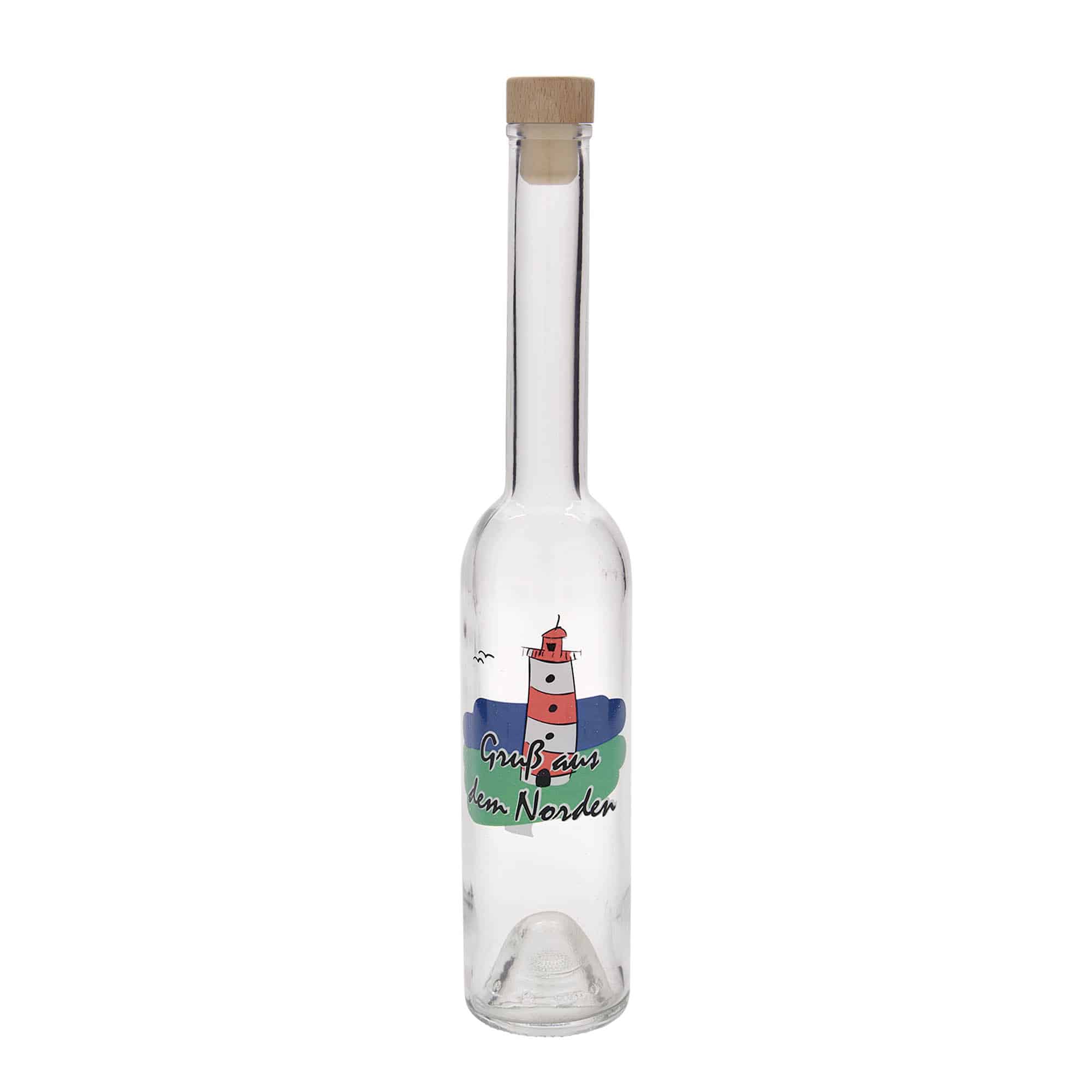 350 ml glassflaske "Opera", motiv: Norden, åpning: Kork