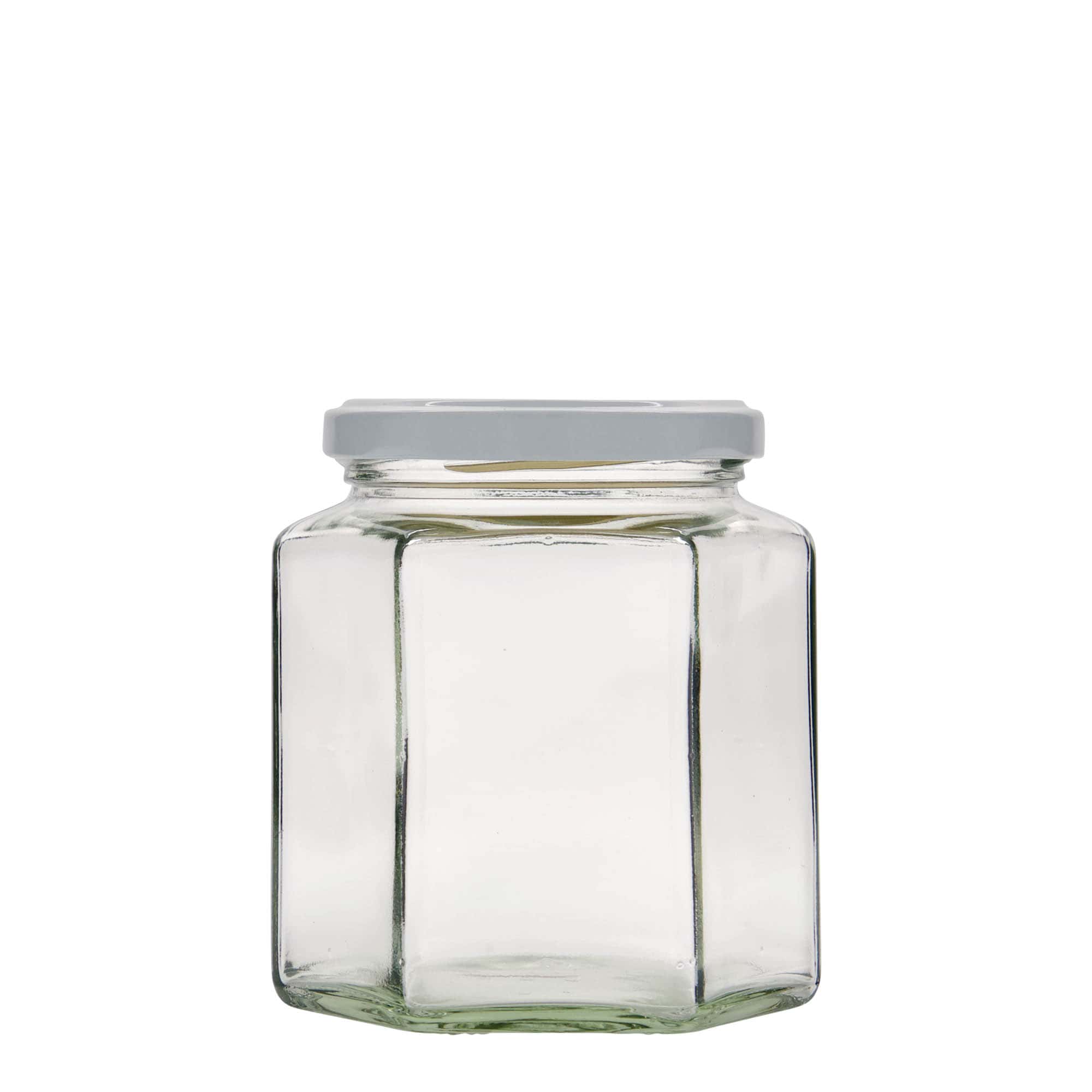 390 ml sekskantglass, åpning: Twist-Off (TO 70)