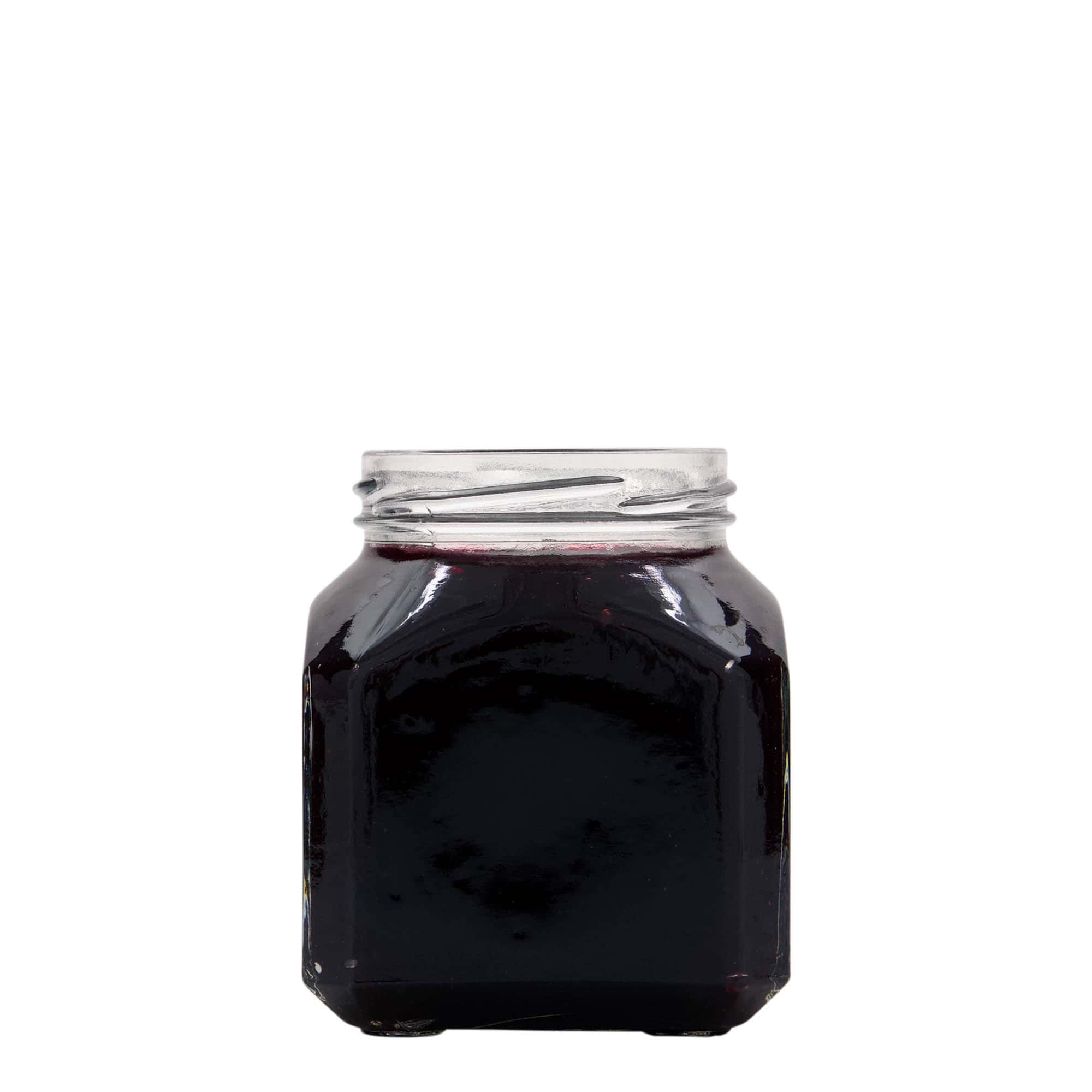 314 ml firkantet glass 'Mailand', åpning: Twist-Off (TO 63)