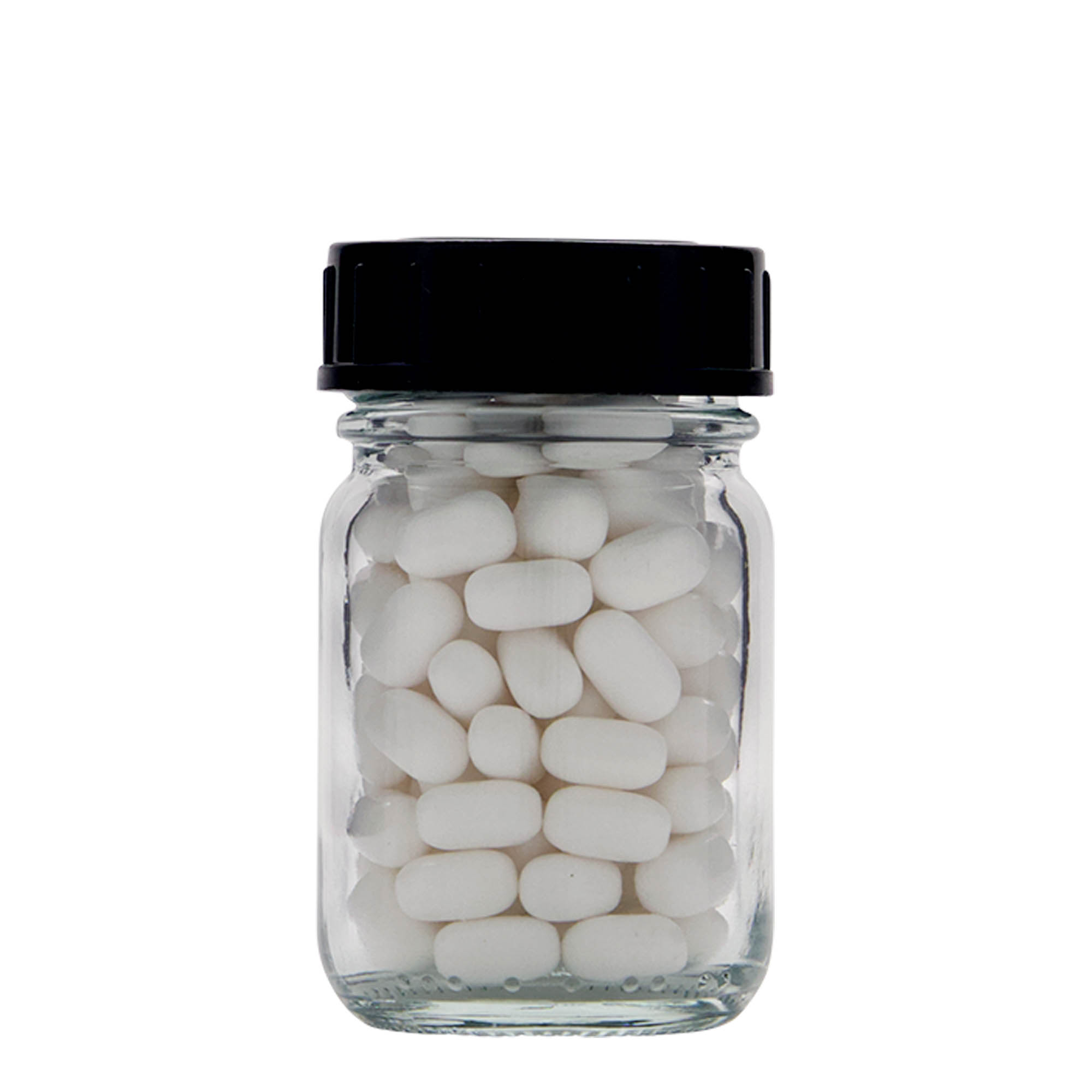 50 ml vidhalsglass, åpning: DIN 40