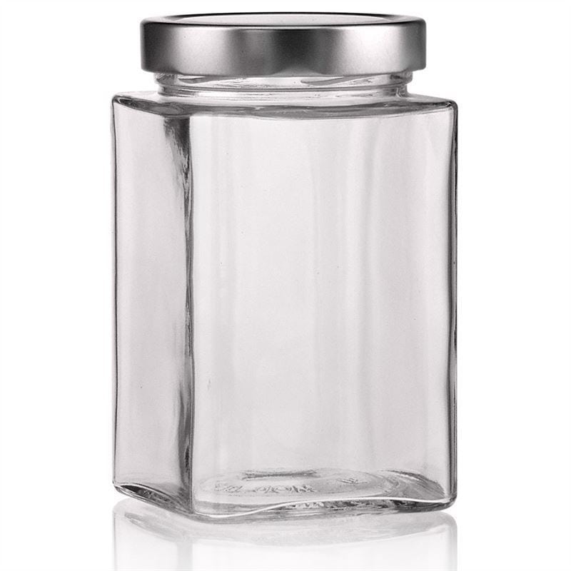 720 ml firkantet glass 'Ikarus', åpning: Deep-Twist-Off (DTO 82)