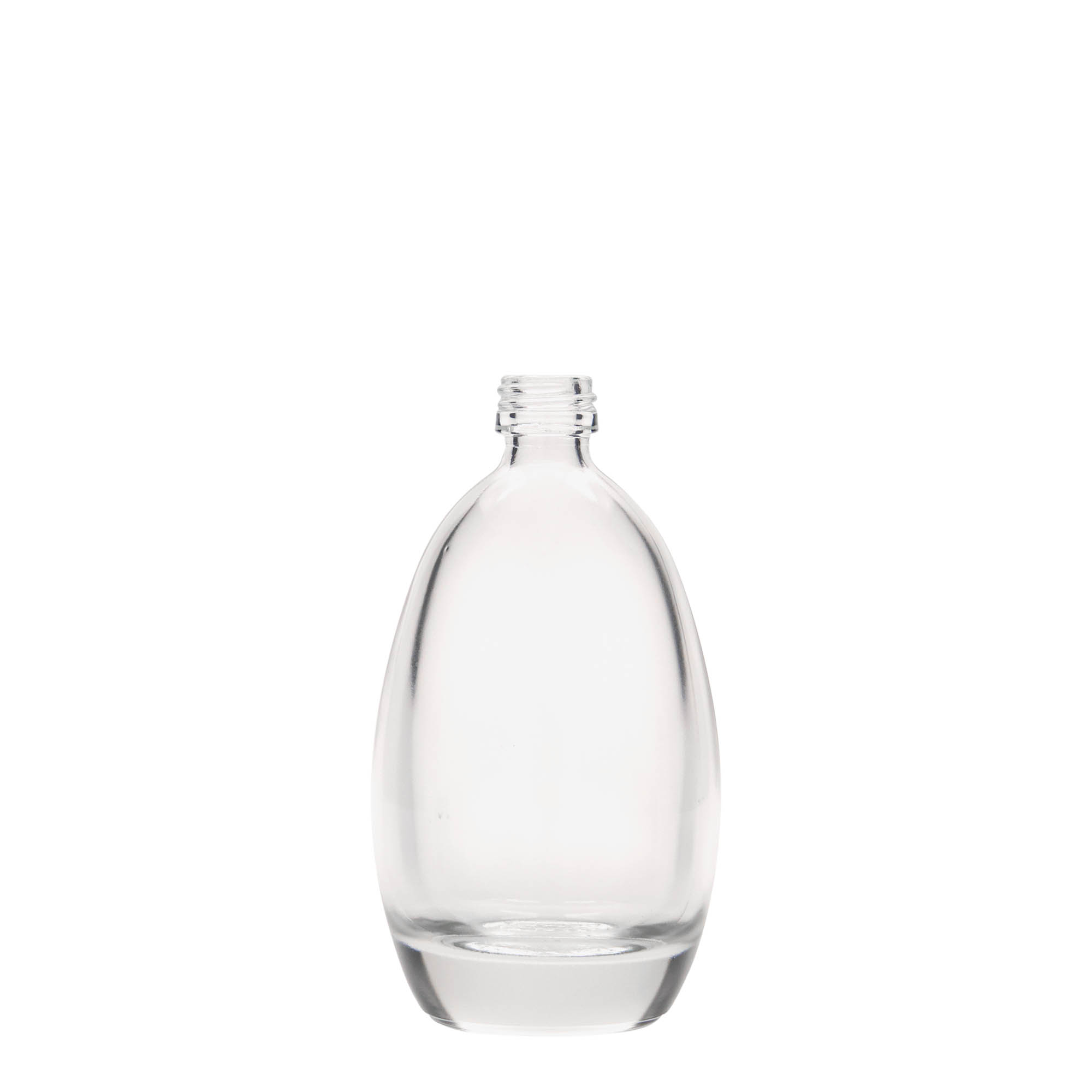100 ml glassflaske 'Egg', åpning: PP 18 100 ml glassflaske 'Egg', åpning: PP 18