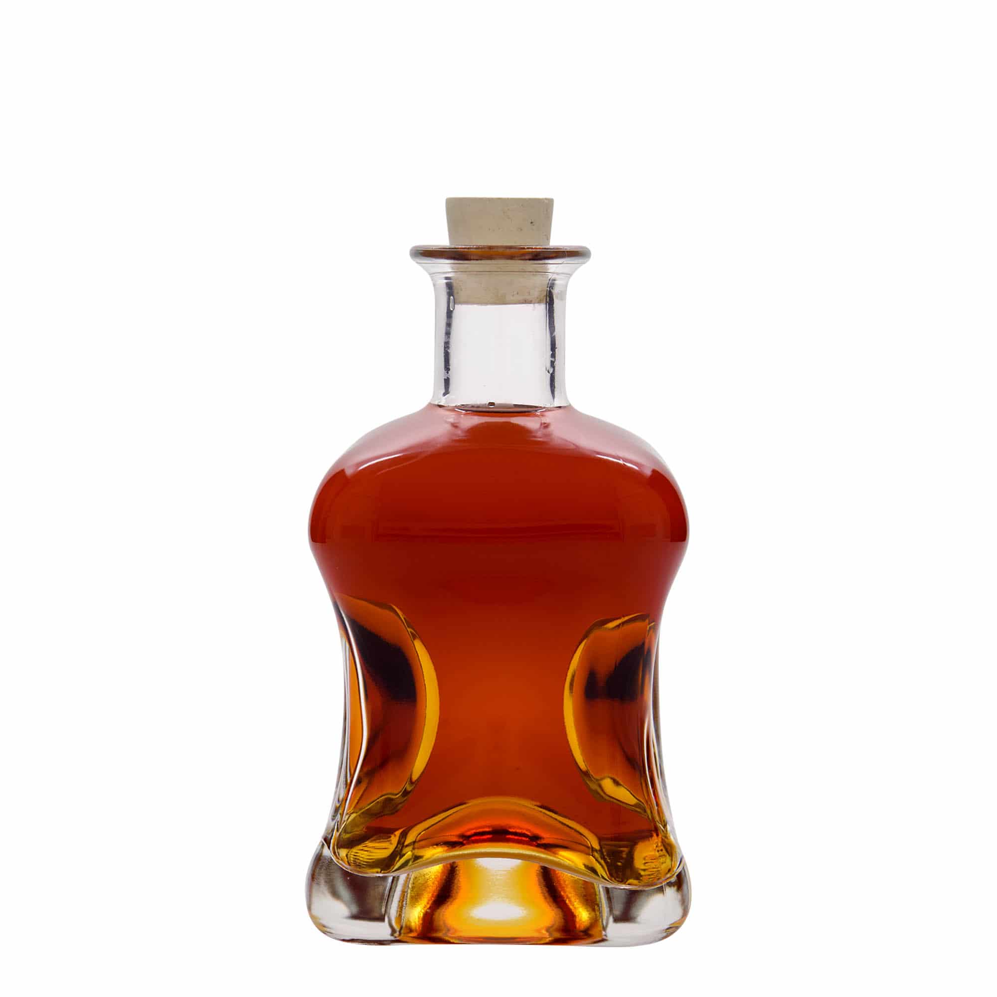 500 ml glassflaske "Dublin", kvadratisk, åpning: Kork
