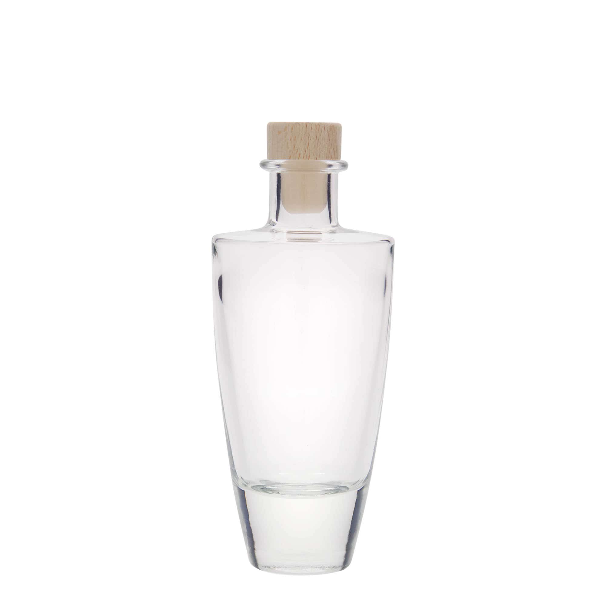 200 ml glassflaske "Vanessa", oval, åpning: Kork