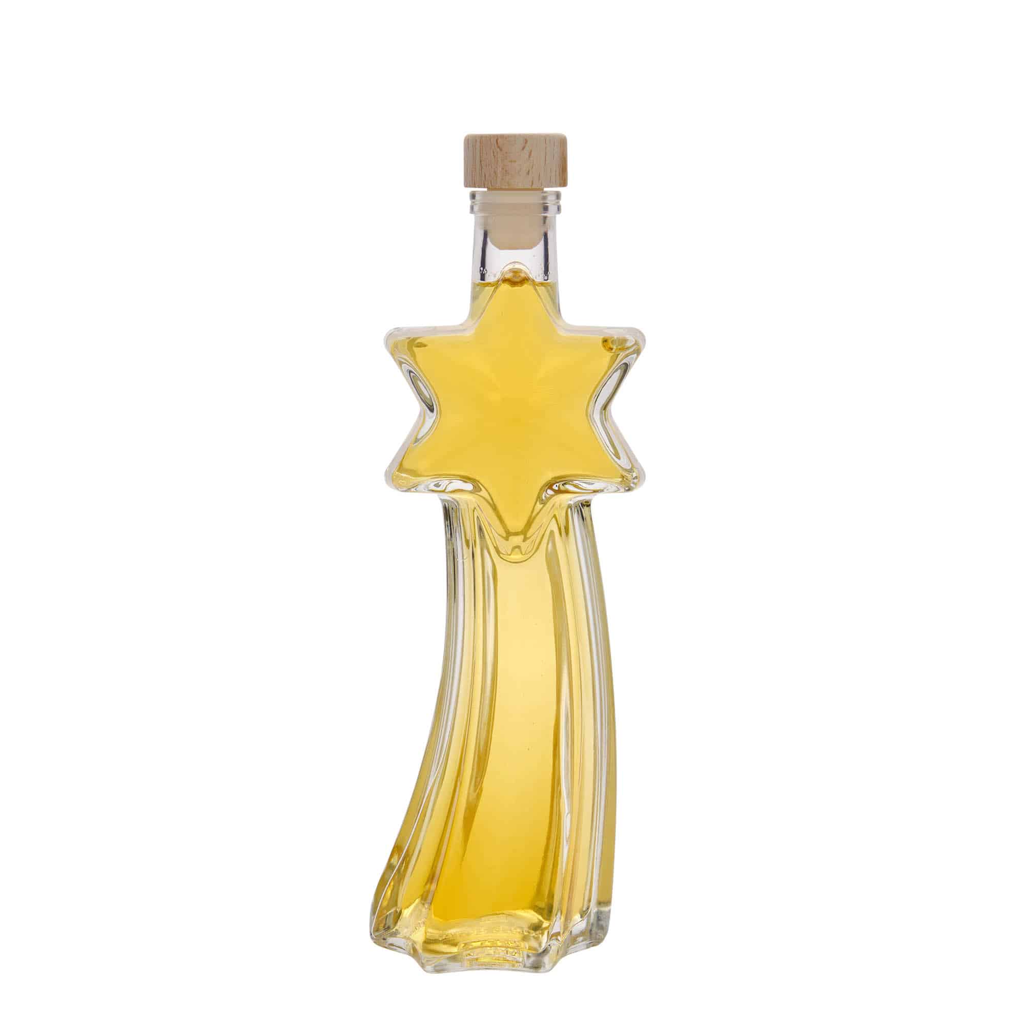 200 ml glassflaske "Stjerneskudd", åpning: Kork