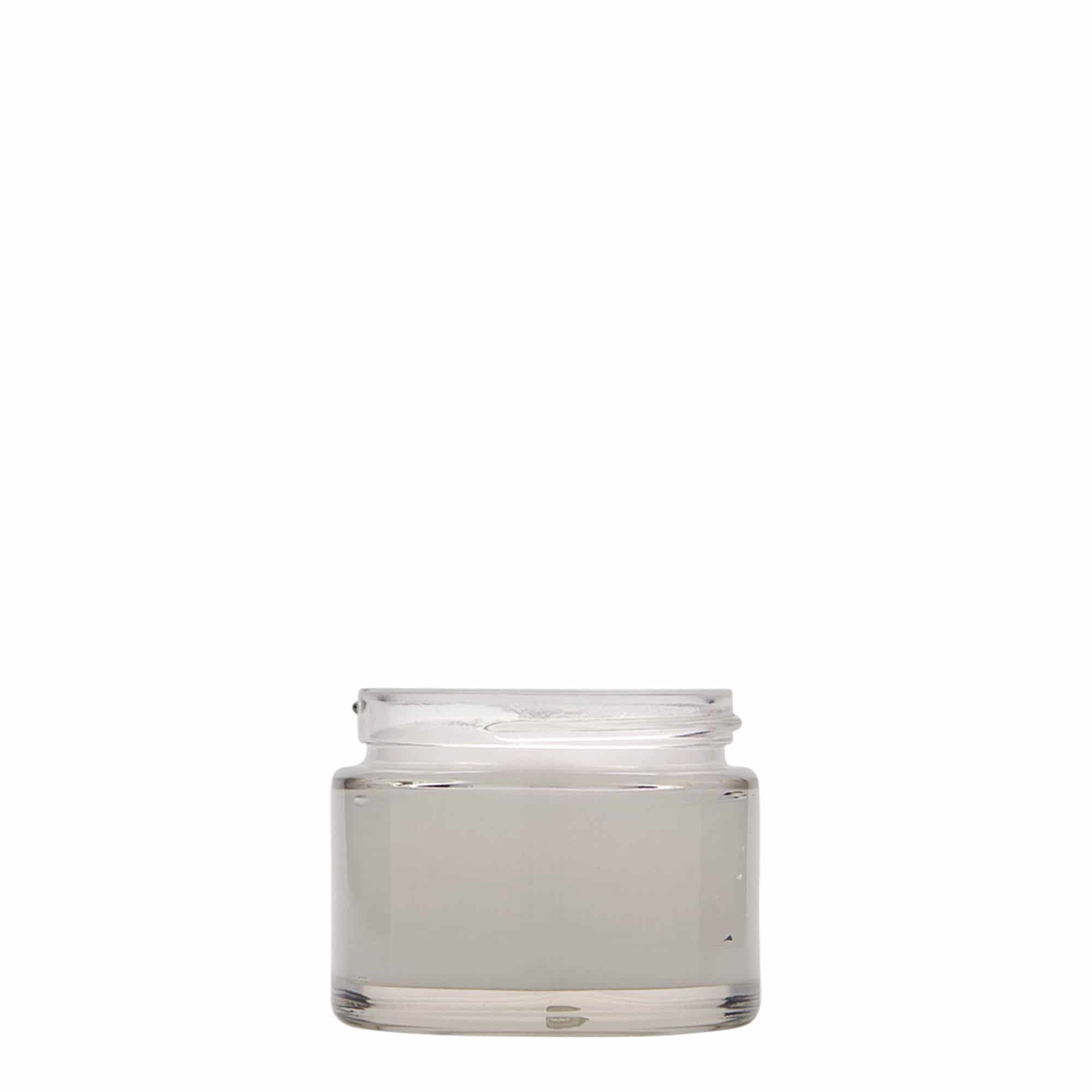 50 ml krukke "Beauty", glass, åpning: Skrulokk