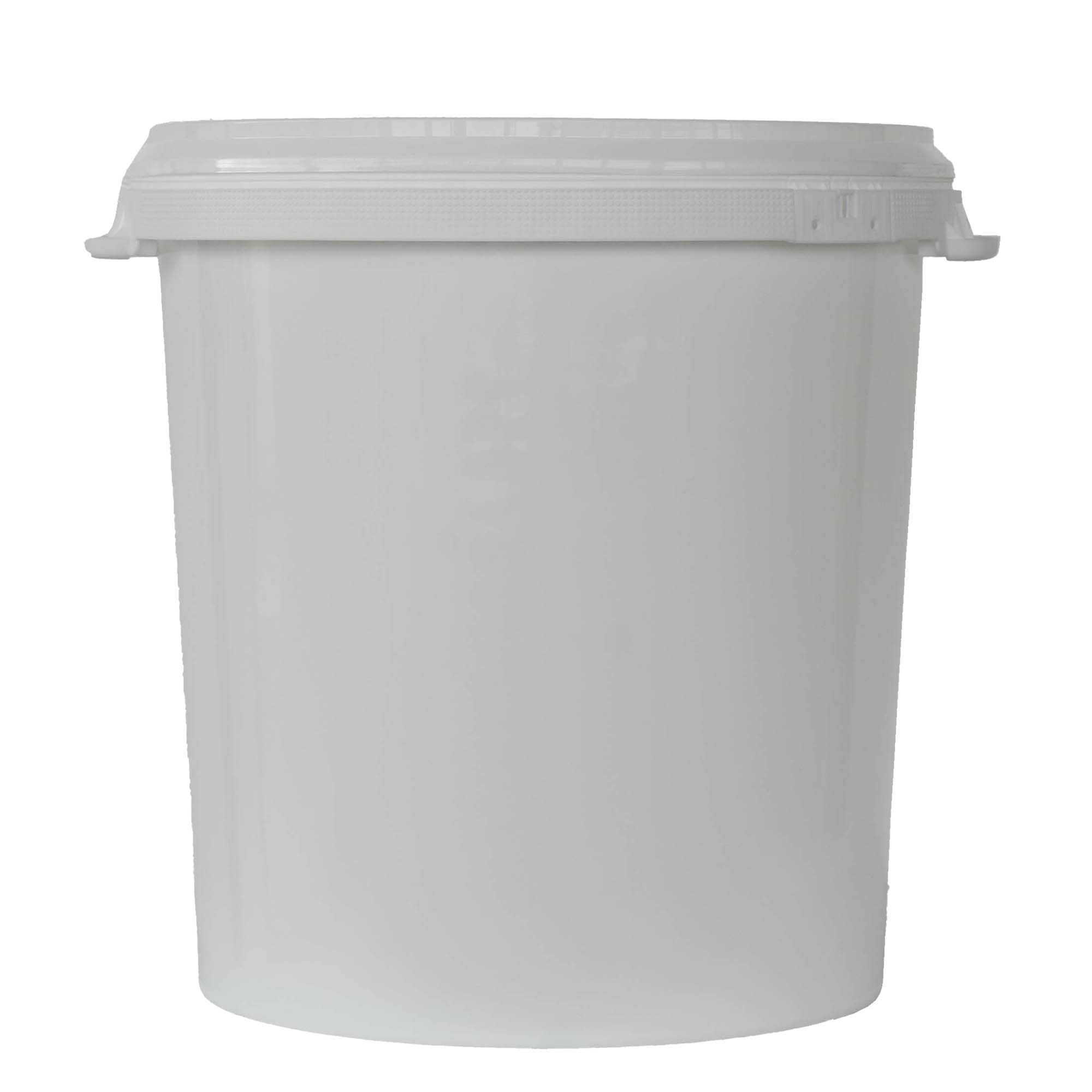 30 l bøtte, PP-plast, hvit