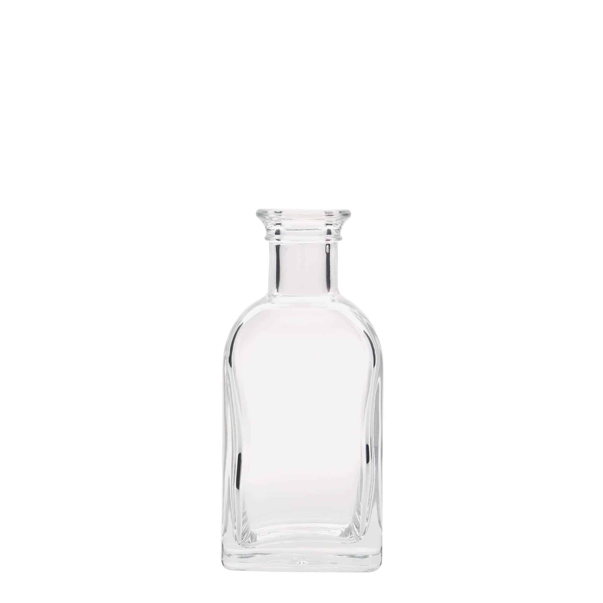 100 ml apotekerglassflaske Carré, kvadratisk, åpning: Kork 100 ml apotekerglassflaske Carré, kvadratisk, åpning: Kork