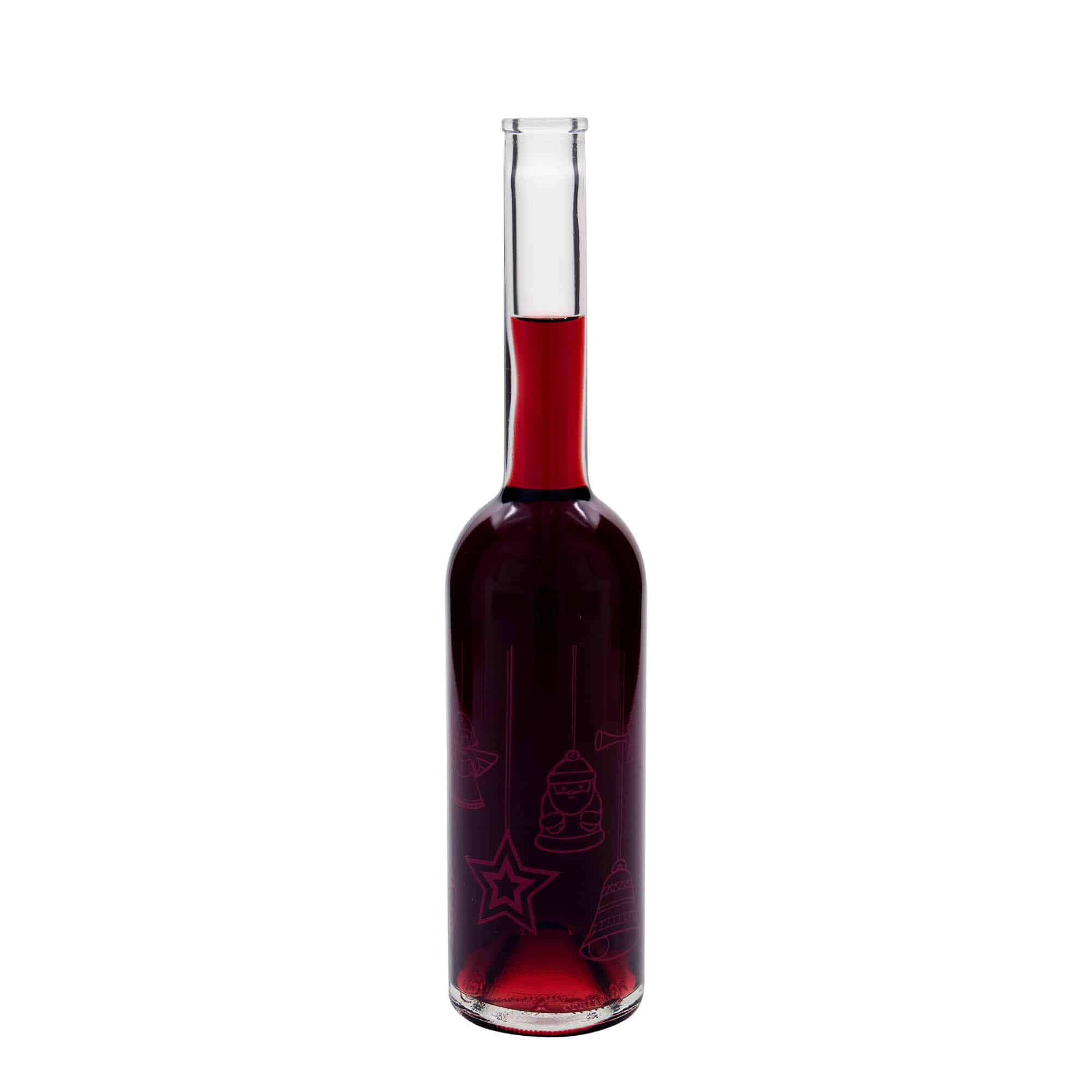 500 ml glassflaske "Opera", motiv: Stjerner, åpning: Kork