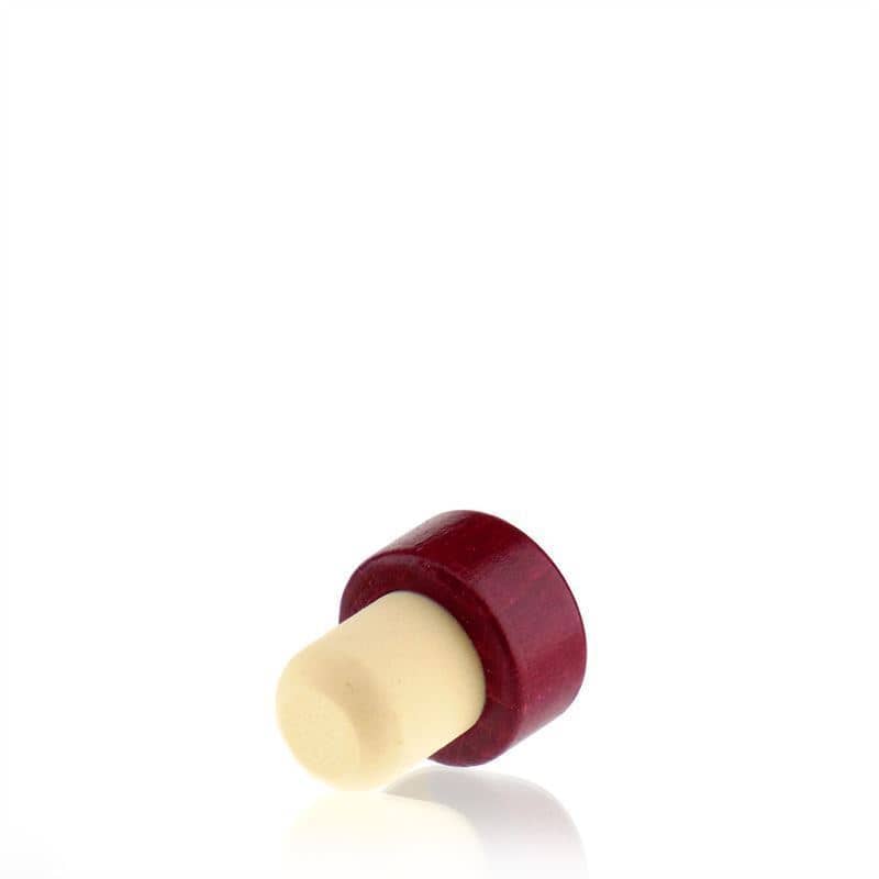 Gripekork 19 mm, tre, bordeauxrød, for åpning: Kork