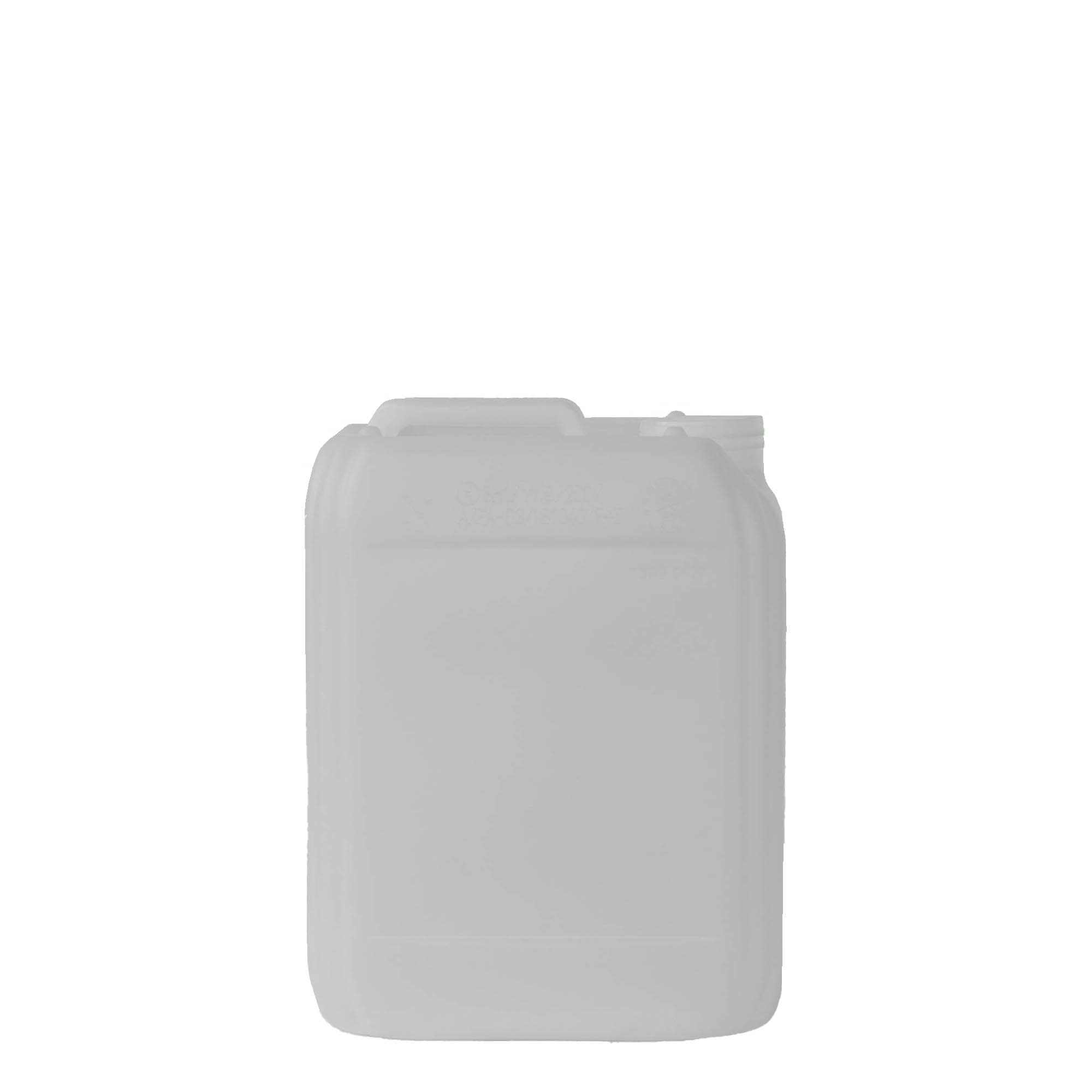 5 l kanister, rektangulær, HDPE-plast, natur, åpning: ND 55
