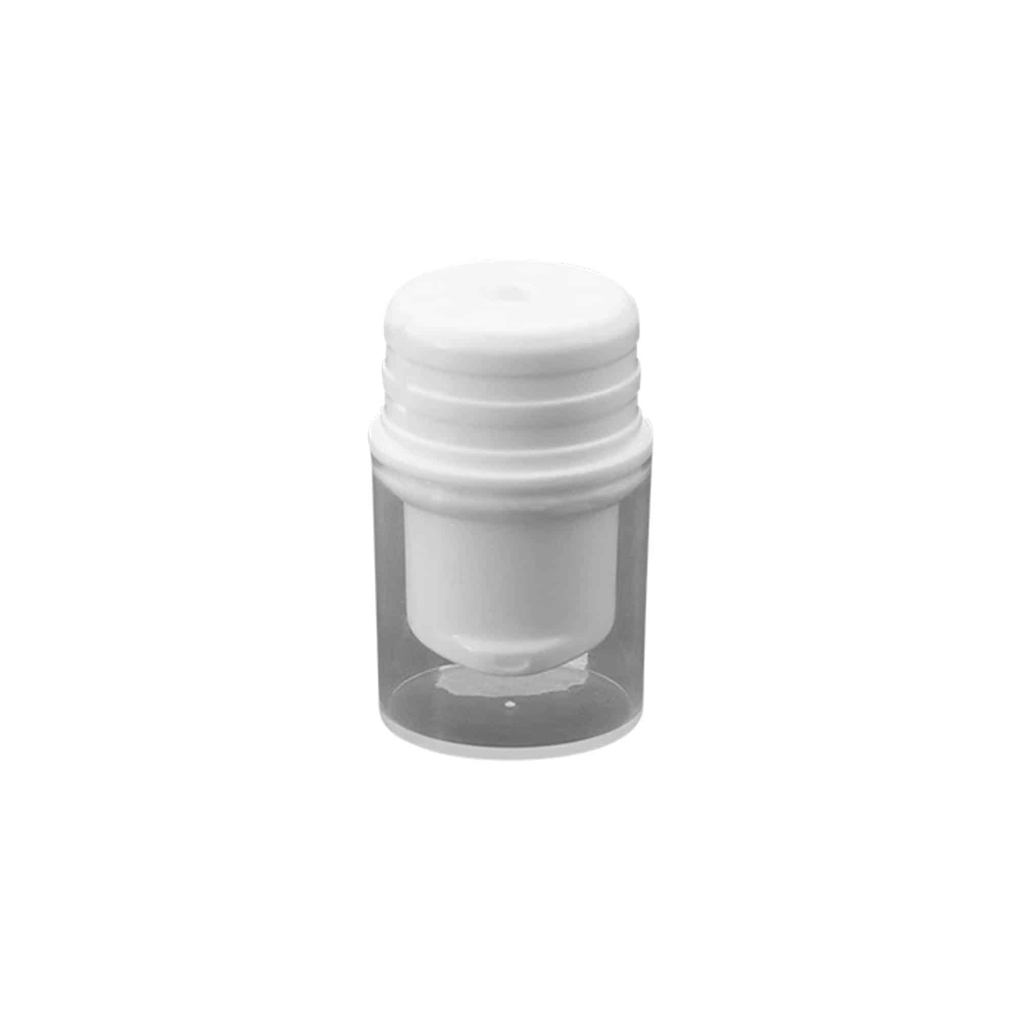 Airless dispenser pumpehode 'Nano', PP-plast, hvit