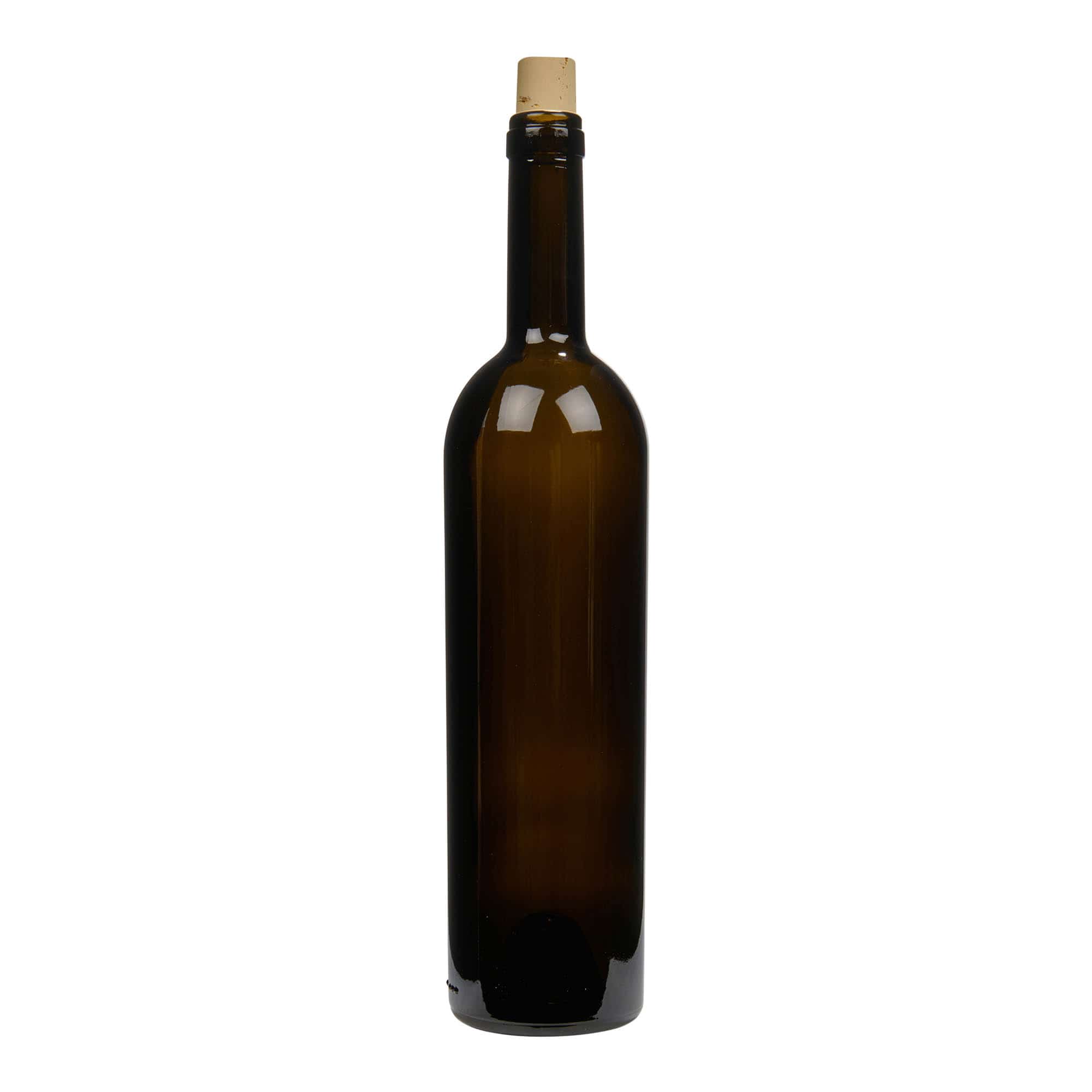 750 ml vinflaske "Liberty", antikkgrønn, åpning: Kork