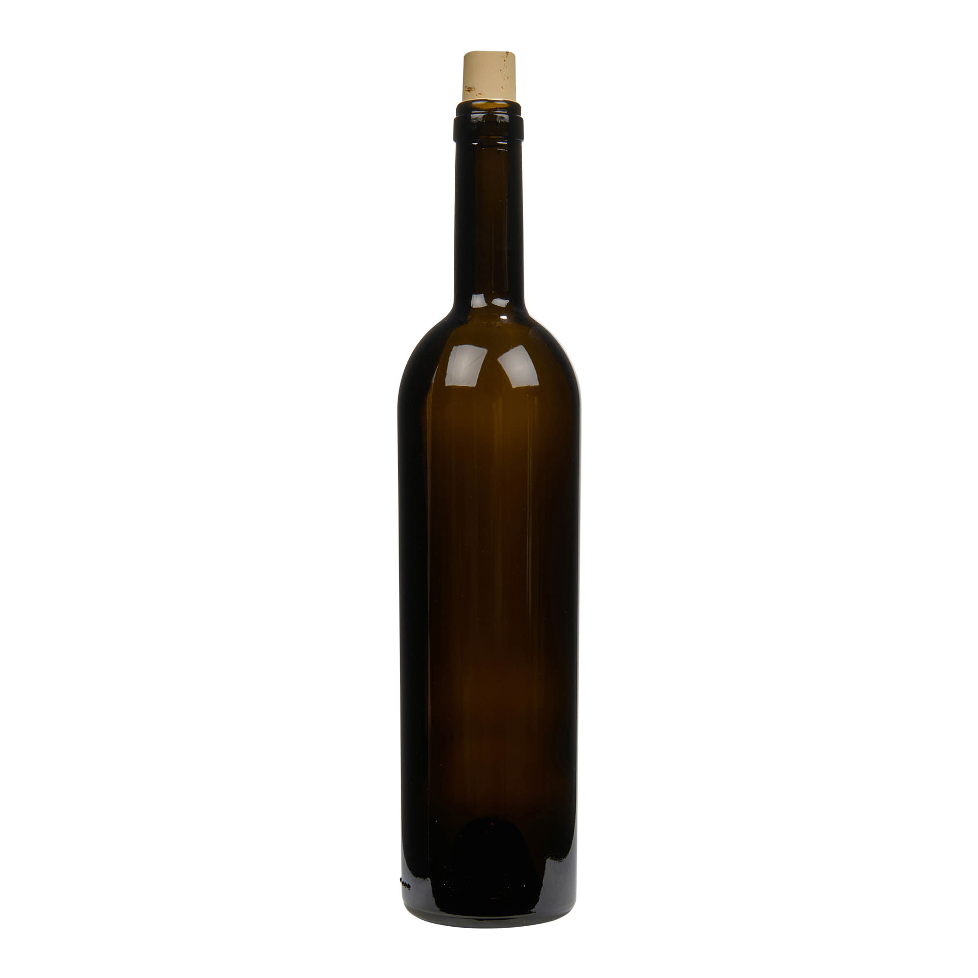 750 ml vinflaske 'Liberty', antikkgrønn, åpning: kork