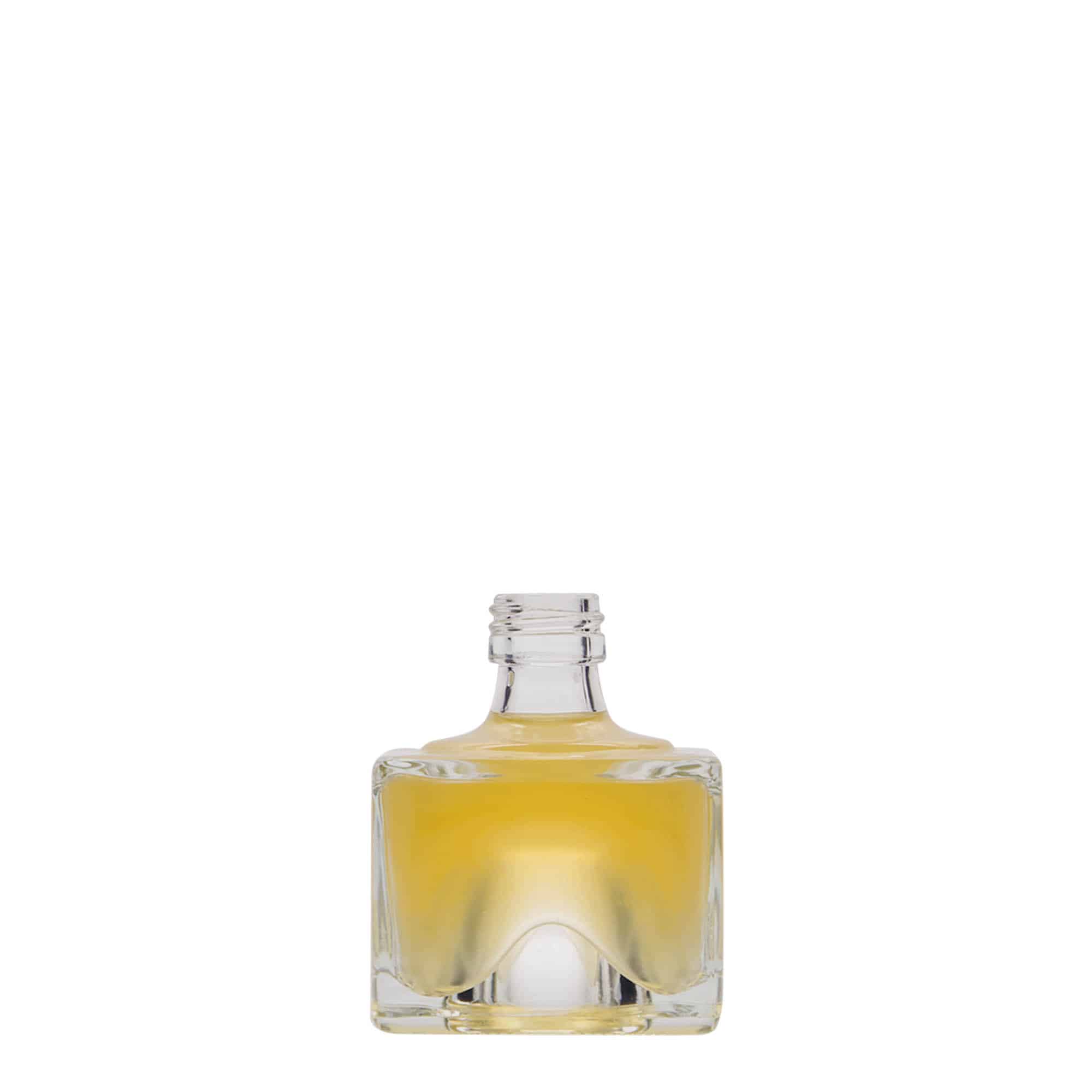 40 ml glassflaske "Cocolores", kvadratisk, åpning: PP 18