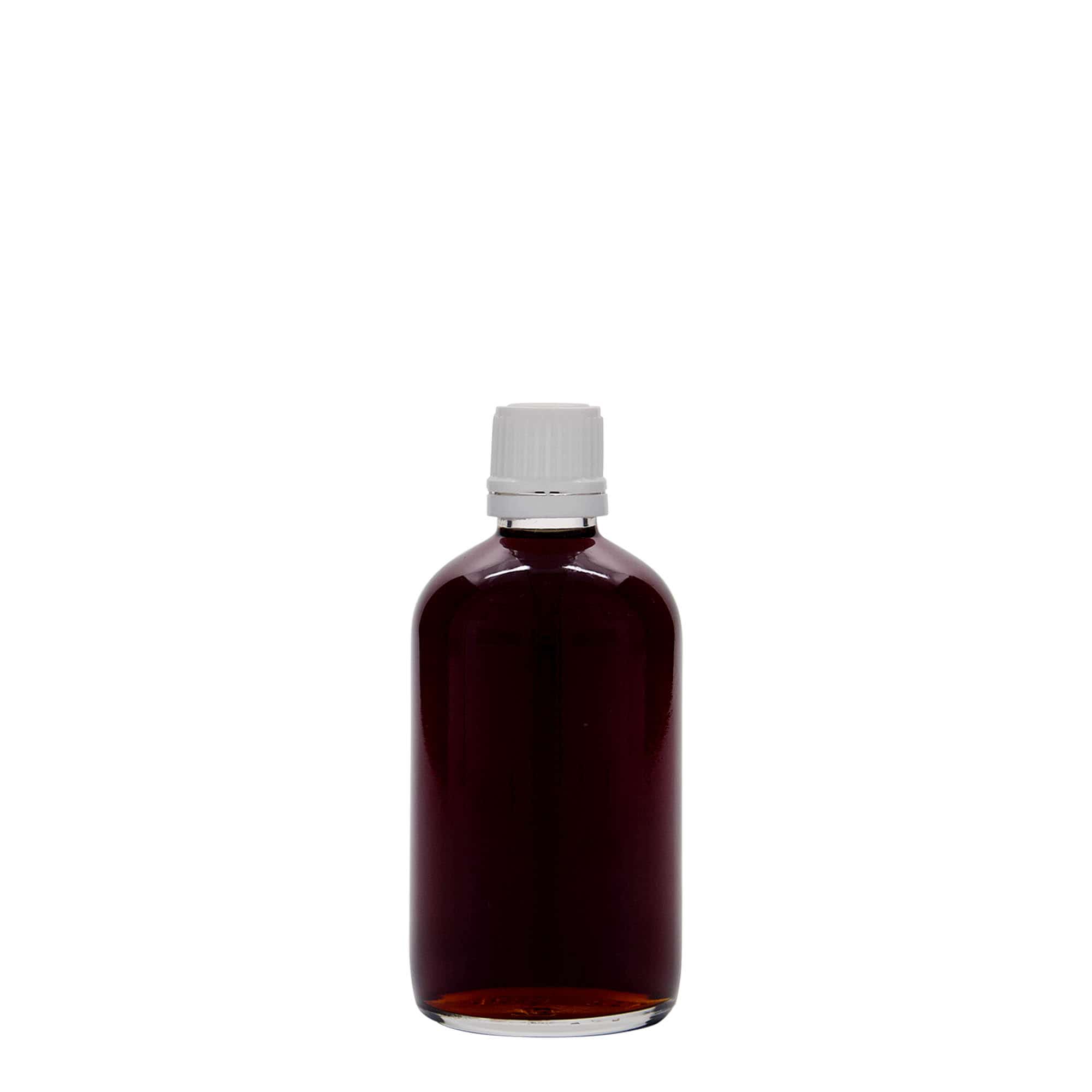 100 ml medisinsk flaske, glass, åpning: DIN 18 100 ml medisinsk flaske, glass, åpning: DIN 18