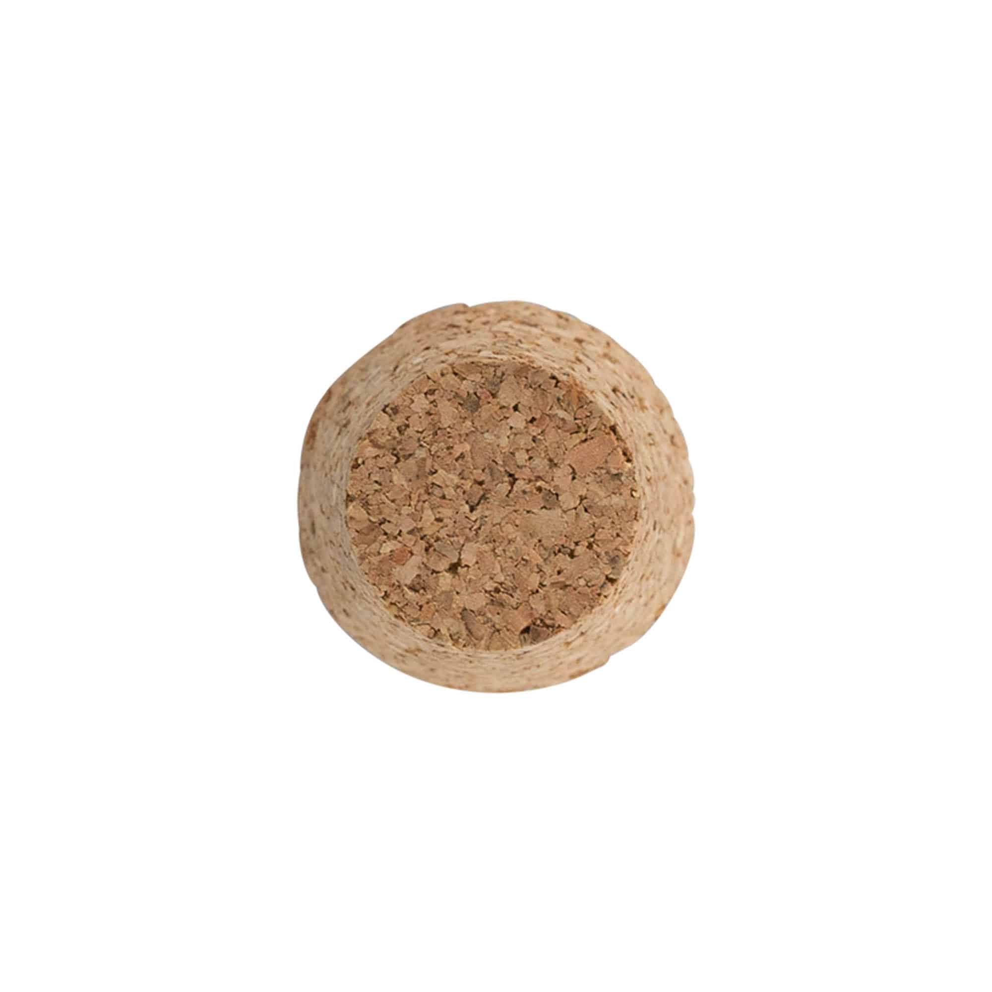 Spiss kork 25-35 x 27, presskork, beige, for åpning: Kork