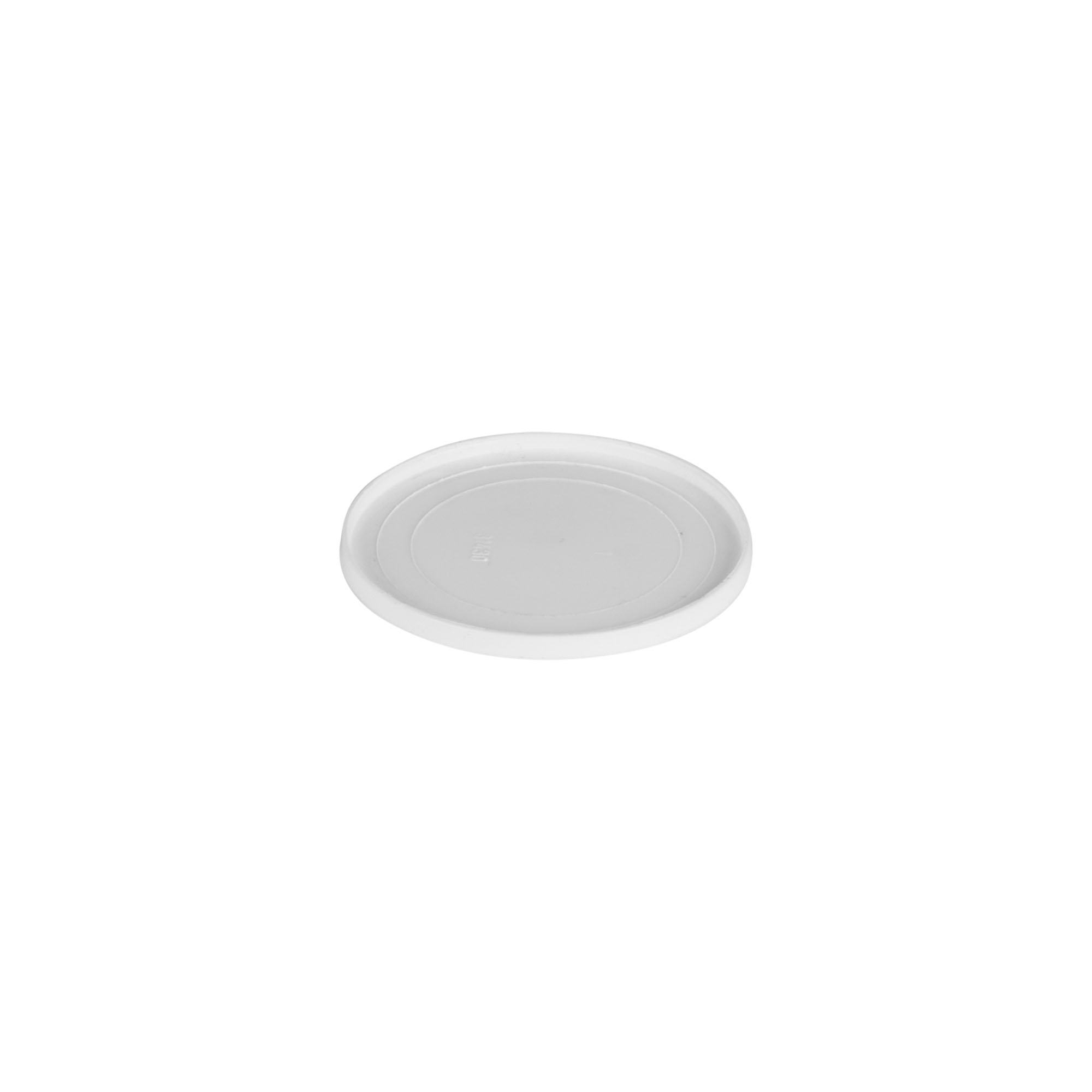 Dekkskive for 15 ml 'Bianca', PP-plast, hvit