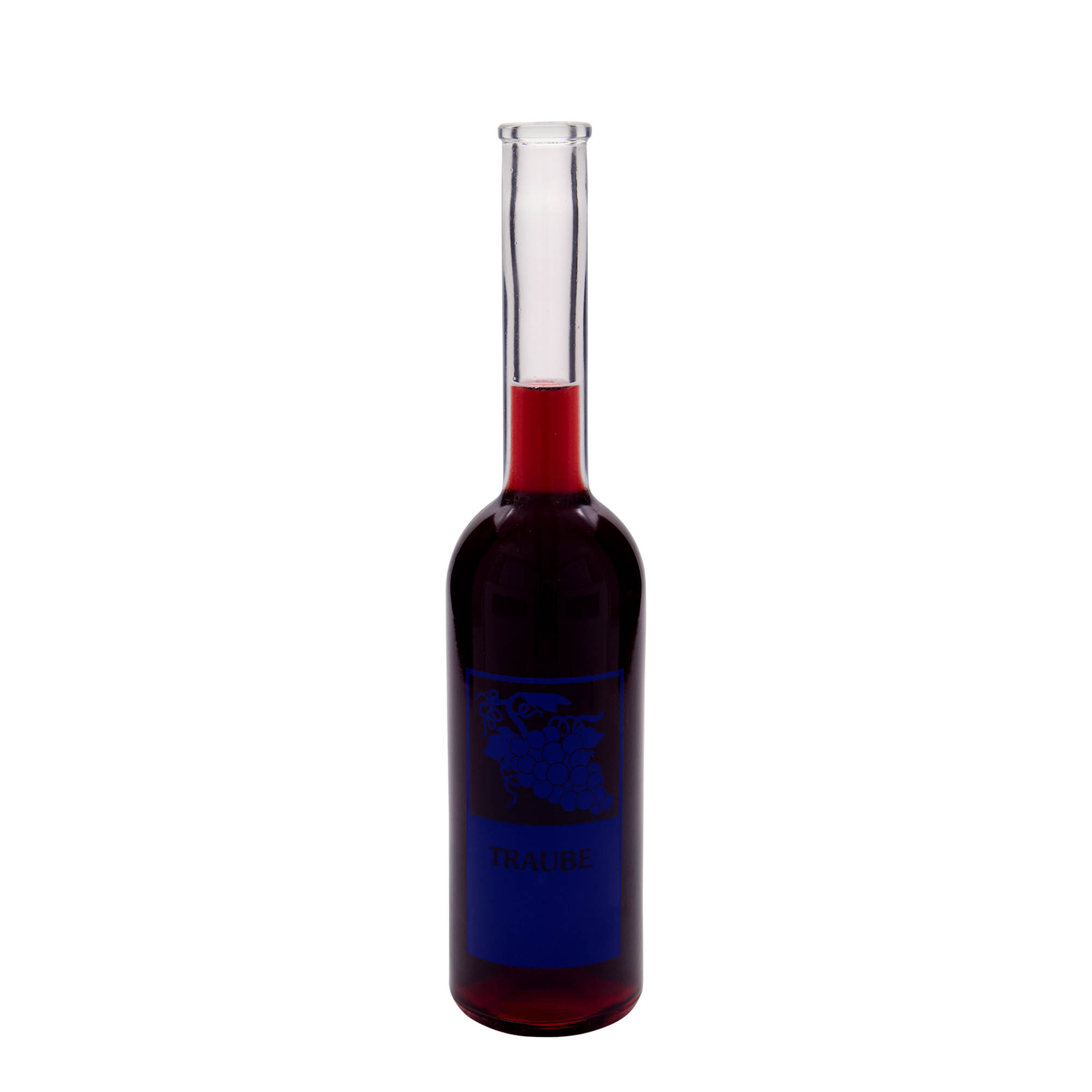 500 ml glassflaske 'Opera', motiv: drue, åpning: kork