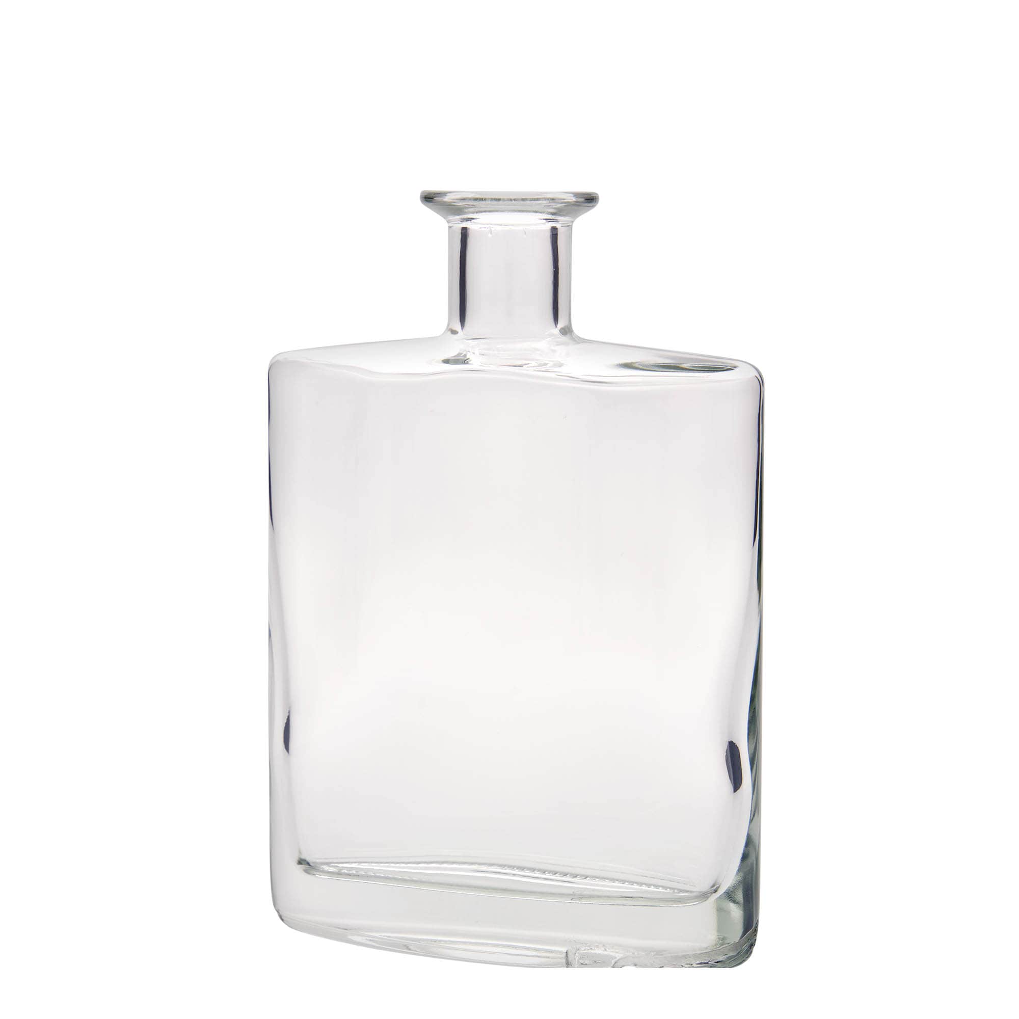 700 ml glassflaske "Zorbas", oval, åpning: Kork