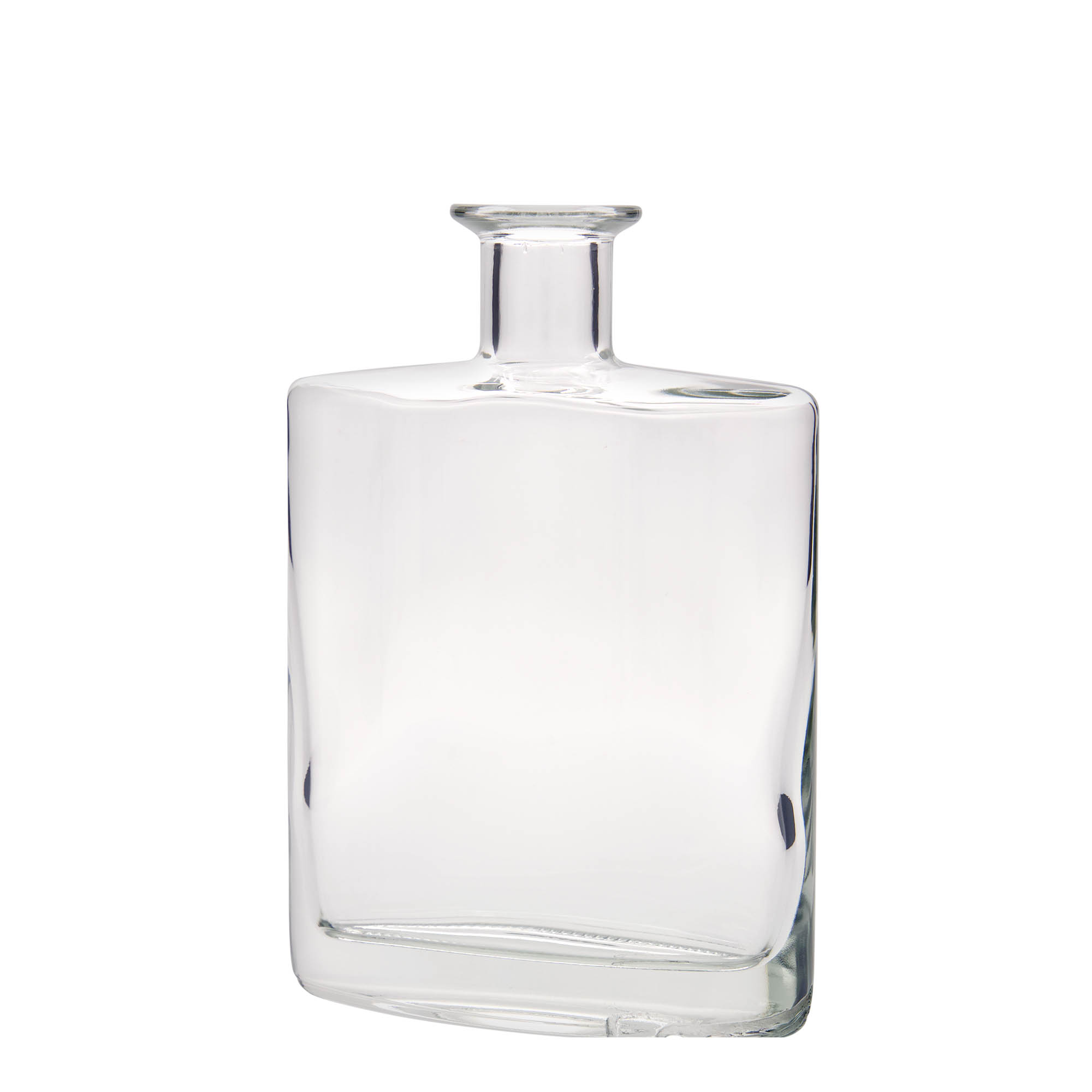 700 ml glassflaske 'Zorbas', oval, åpning: kork