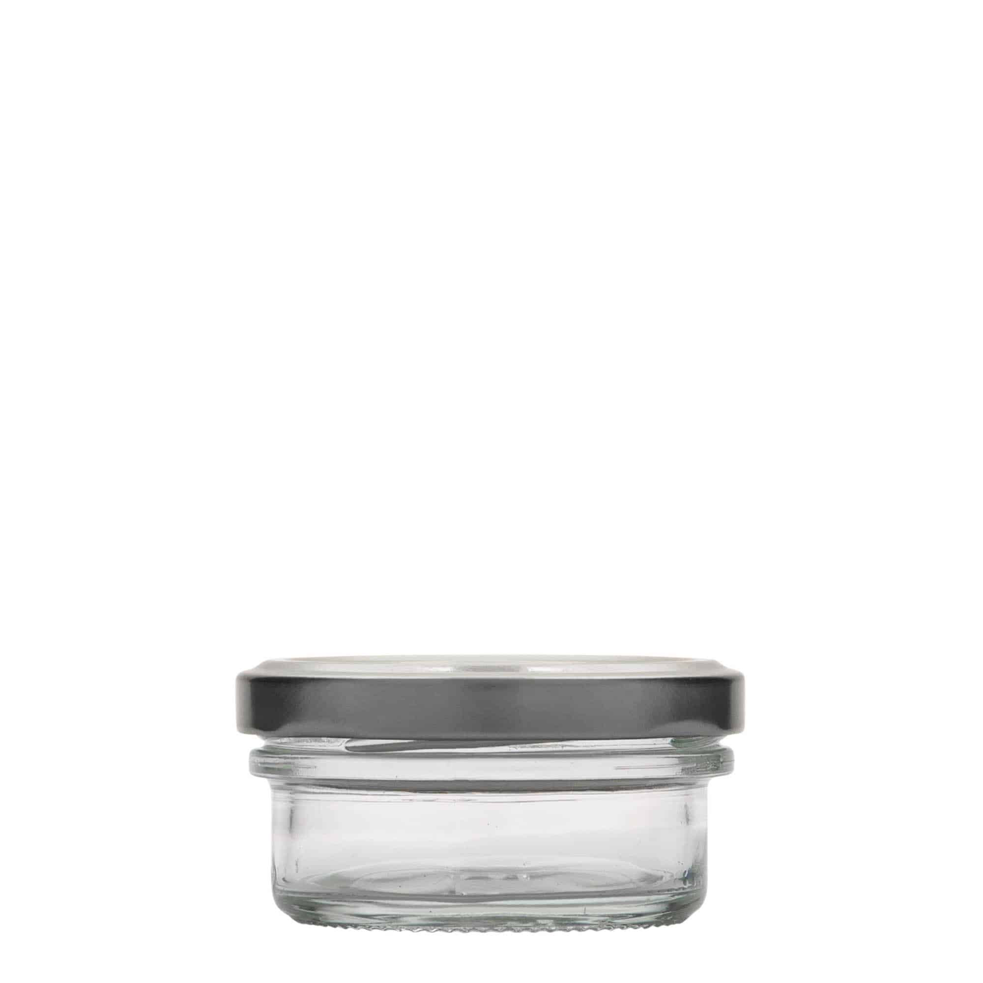 65 ml flatt glasskrukke, åpning: Twist-Off (TO 66)