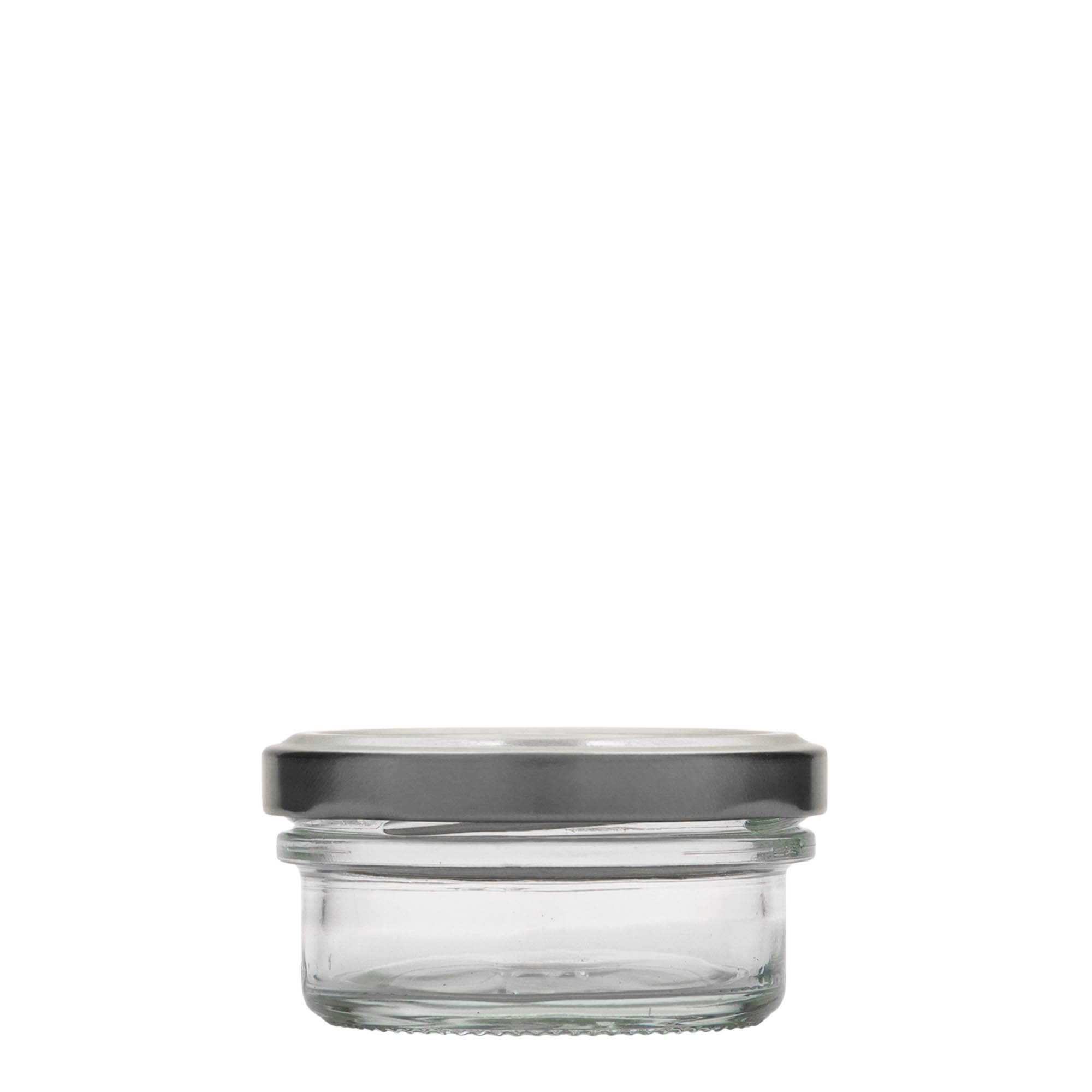 65 ml flatt nedsatt glass, åpning: Twist-Off (TO 66) 65 ml flatt nedsatt glass, åpning: Twist-Off (TO 66)