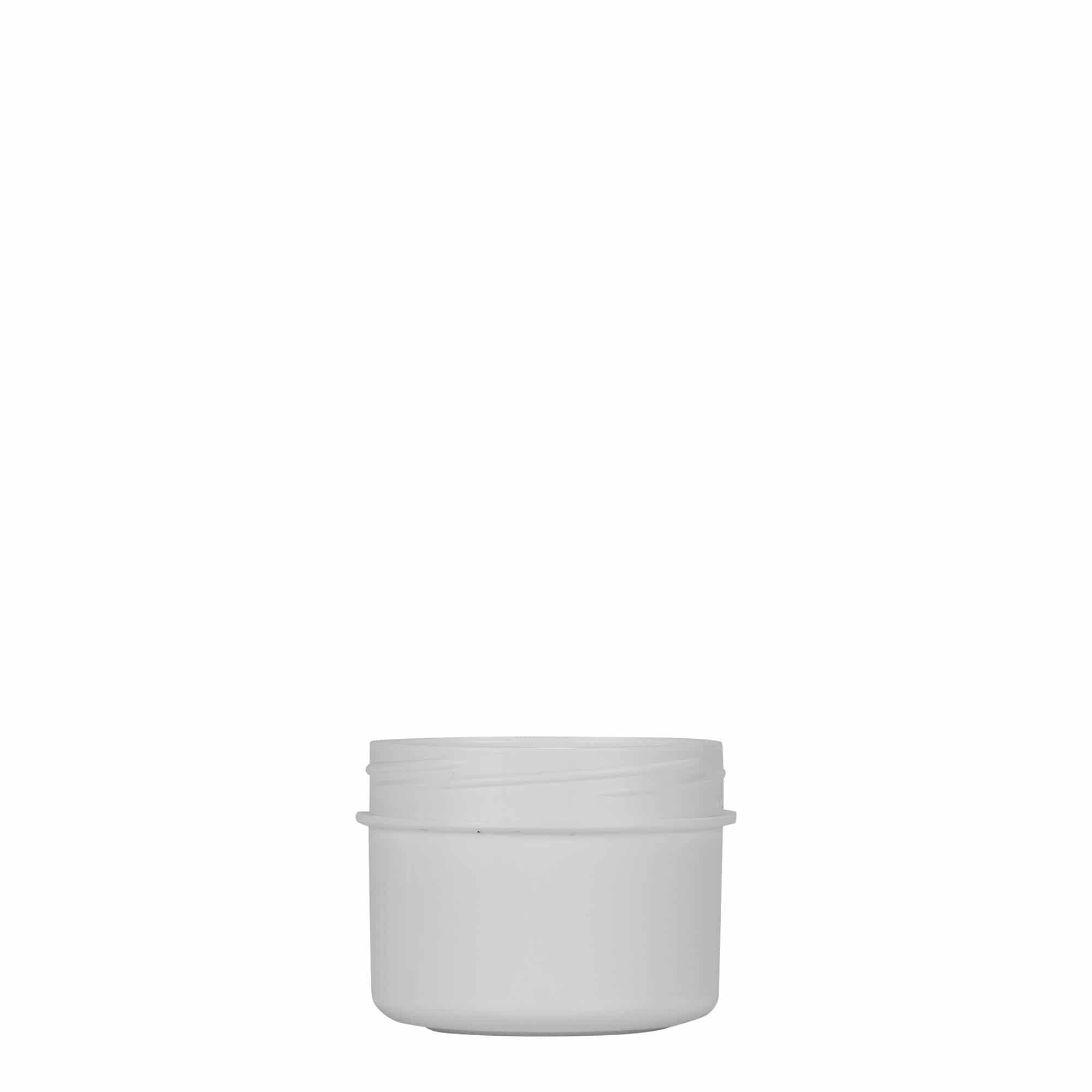 35 ml plastboks "White Line", PP, hvit, åpning: Skrulokk 35 ml plastboks "White Line", PP, hvit, åpning: Skrulokk